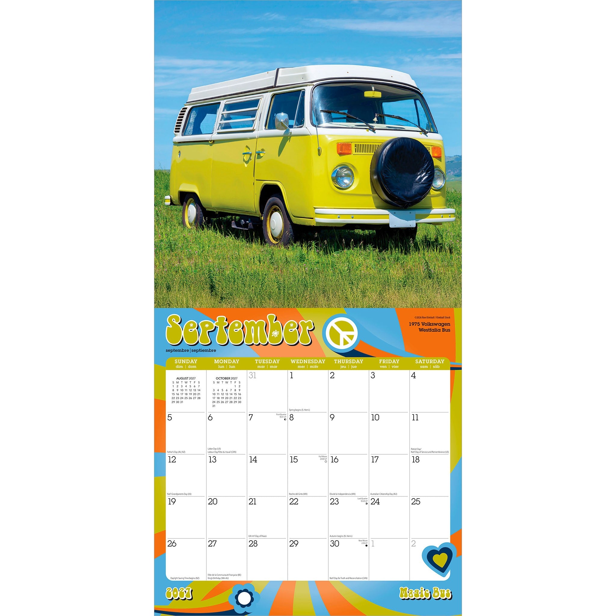 Magic Bus 2027 Wall Calendar