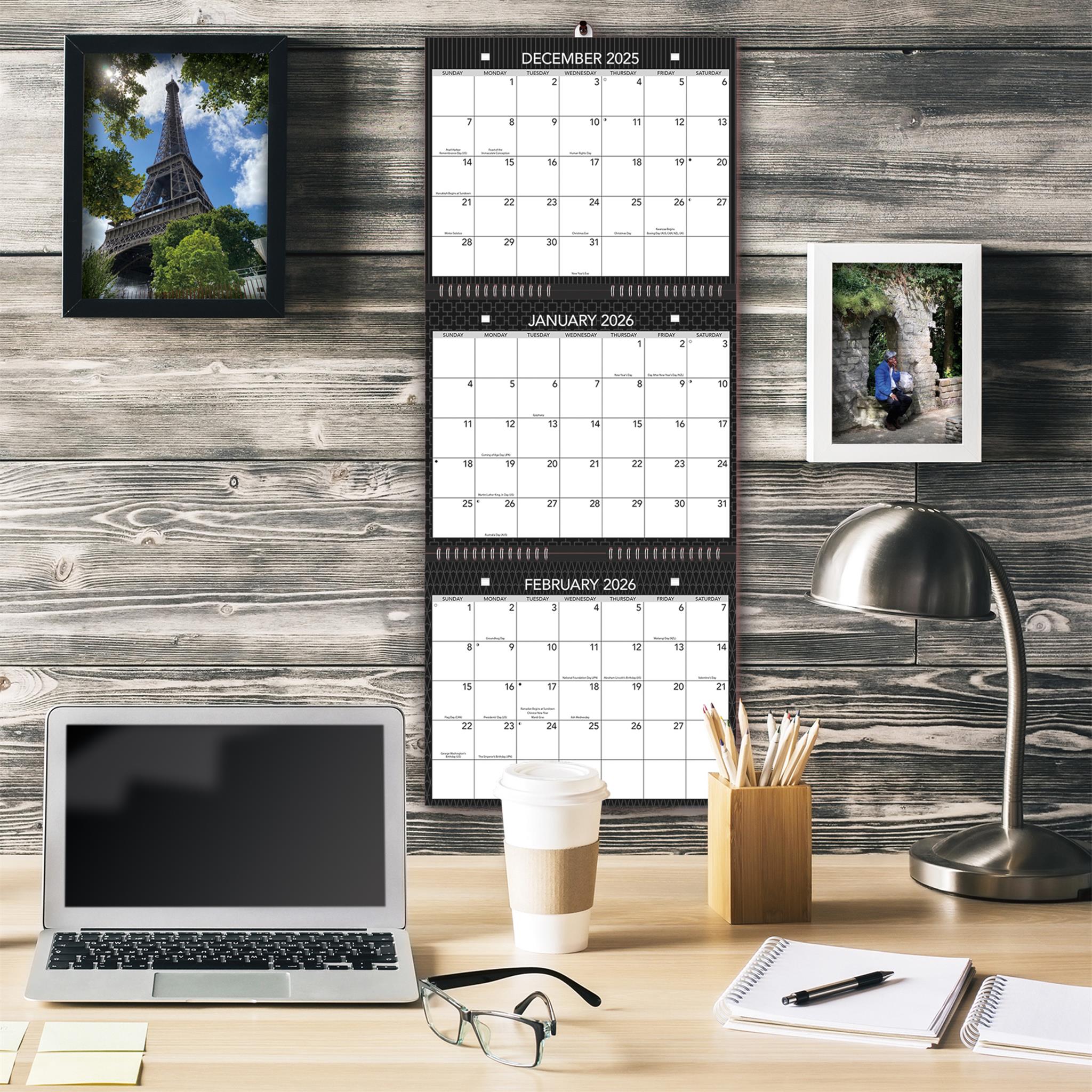 Office Triview 2026 Wall Calendar
