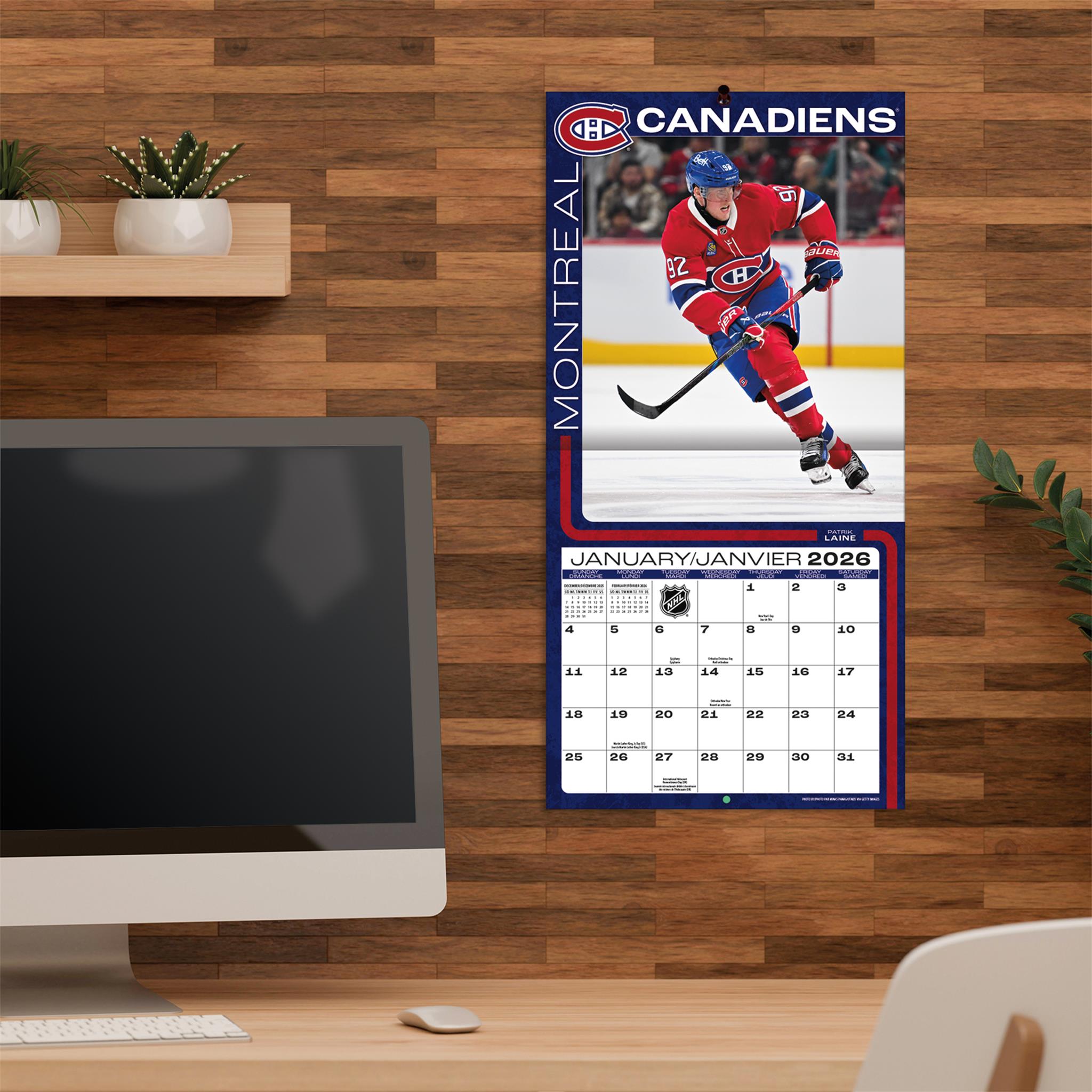 NHL Montreal Canadiens 2026 Mini Calendar