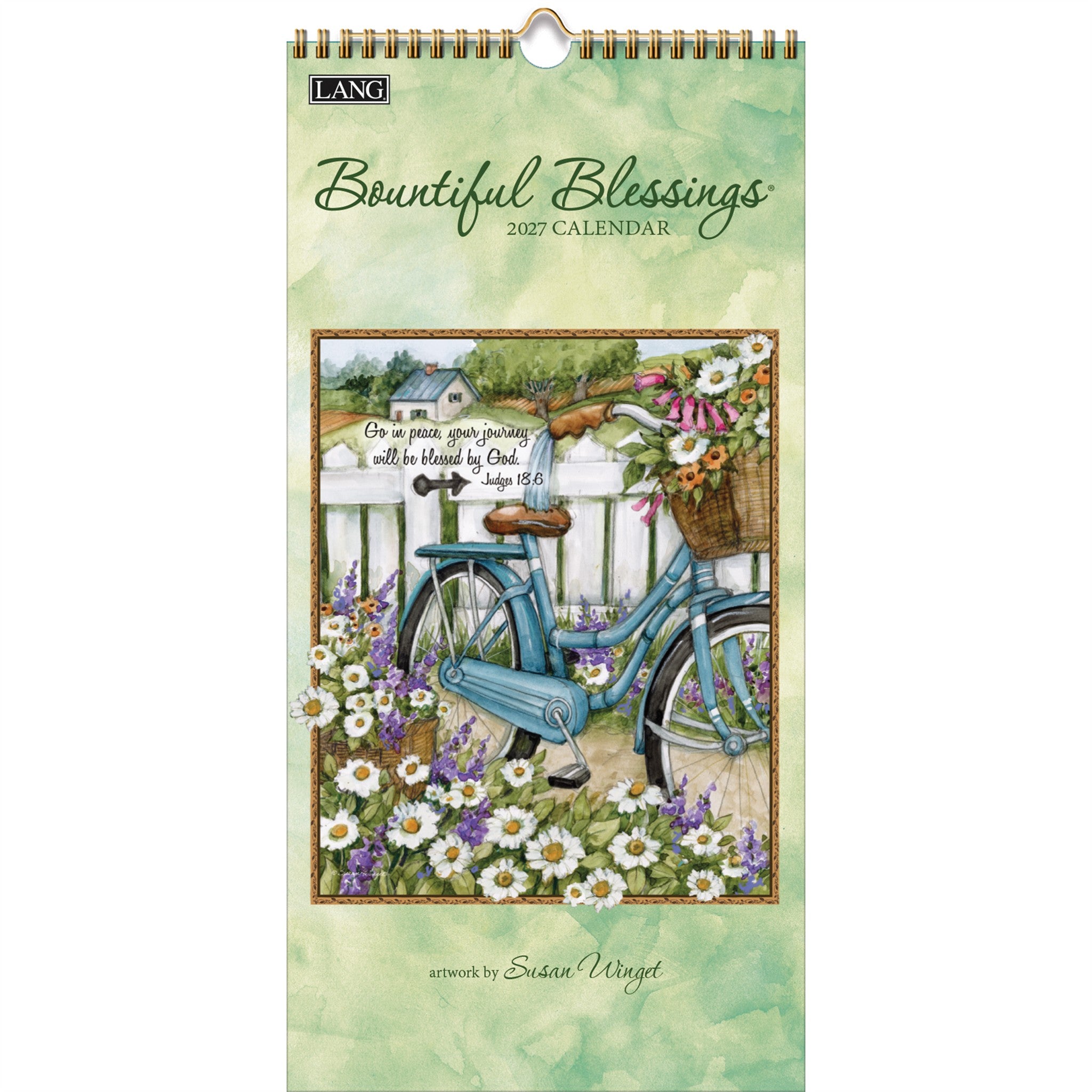 Calendrier mural Bountiful Blessings 2027 (format mince) - Exclusivité en ligne