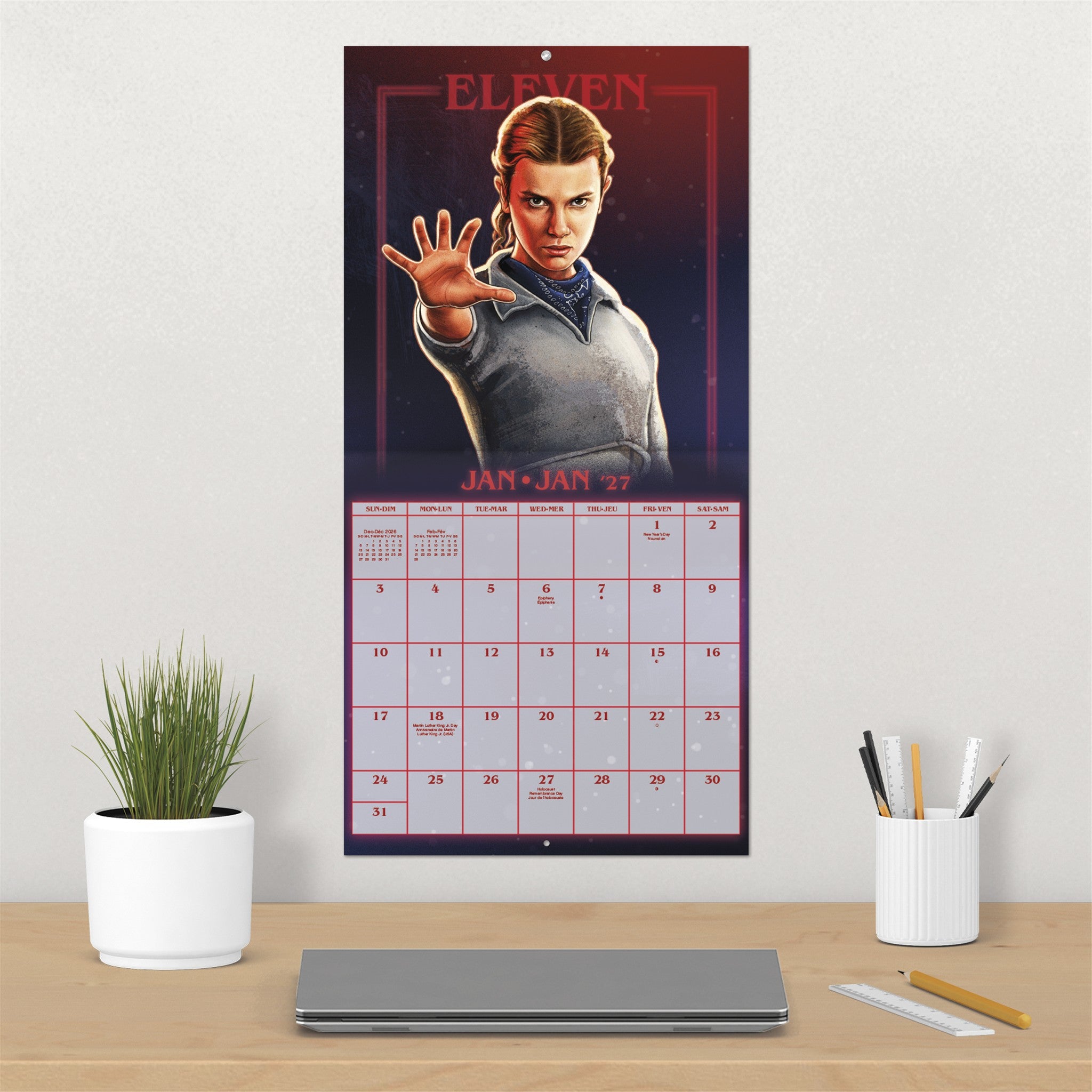 Stranger Things 2027 Wall Calendar