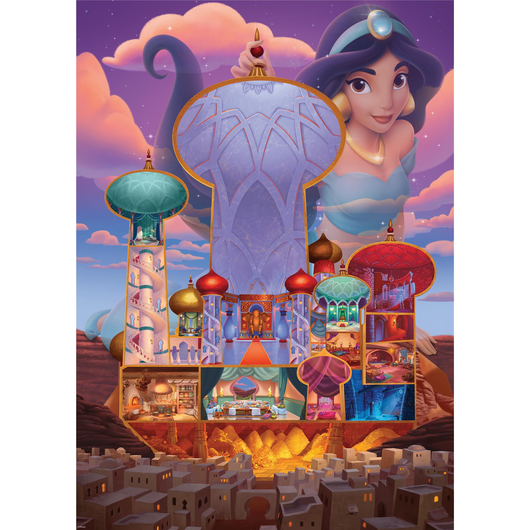 Jasmine Disney Castle 1000 Piece Puzzle - Online Only