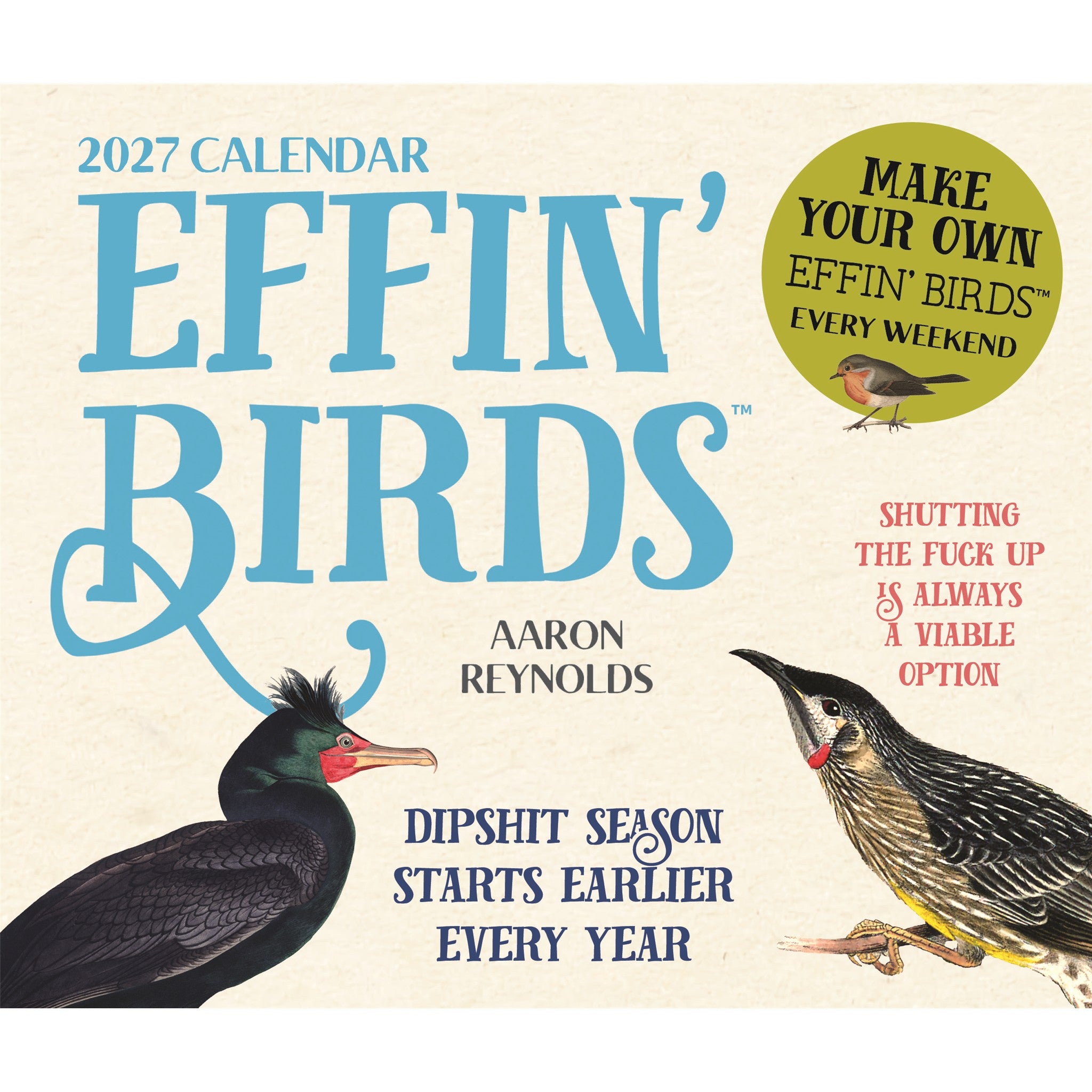Calendrier de bureau Effin' Birds 2027