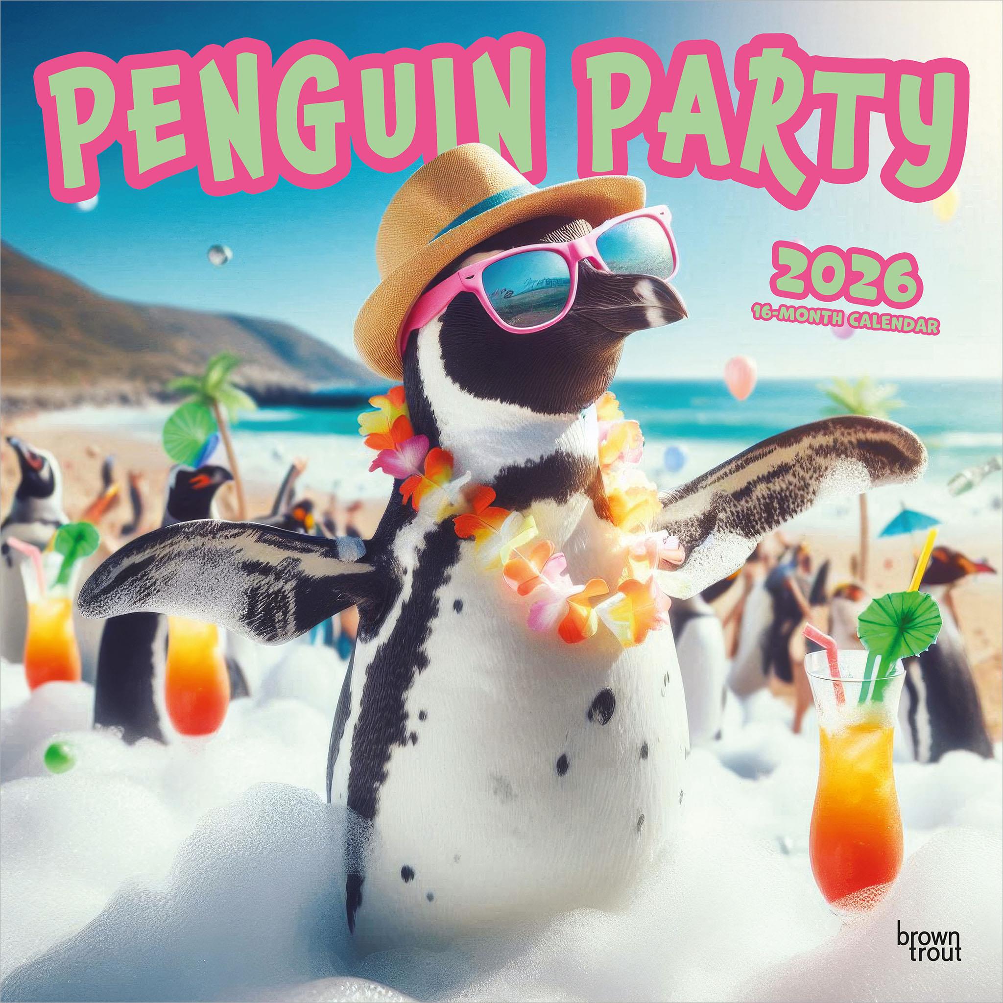 Calendrier mural Penguin Party 2026