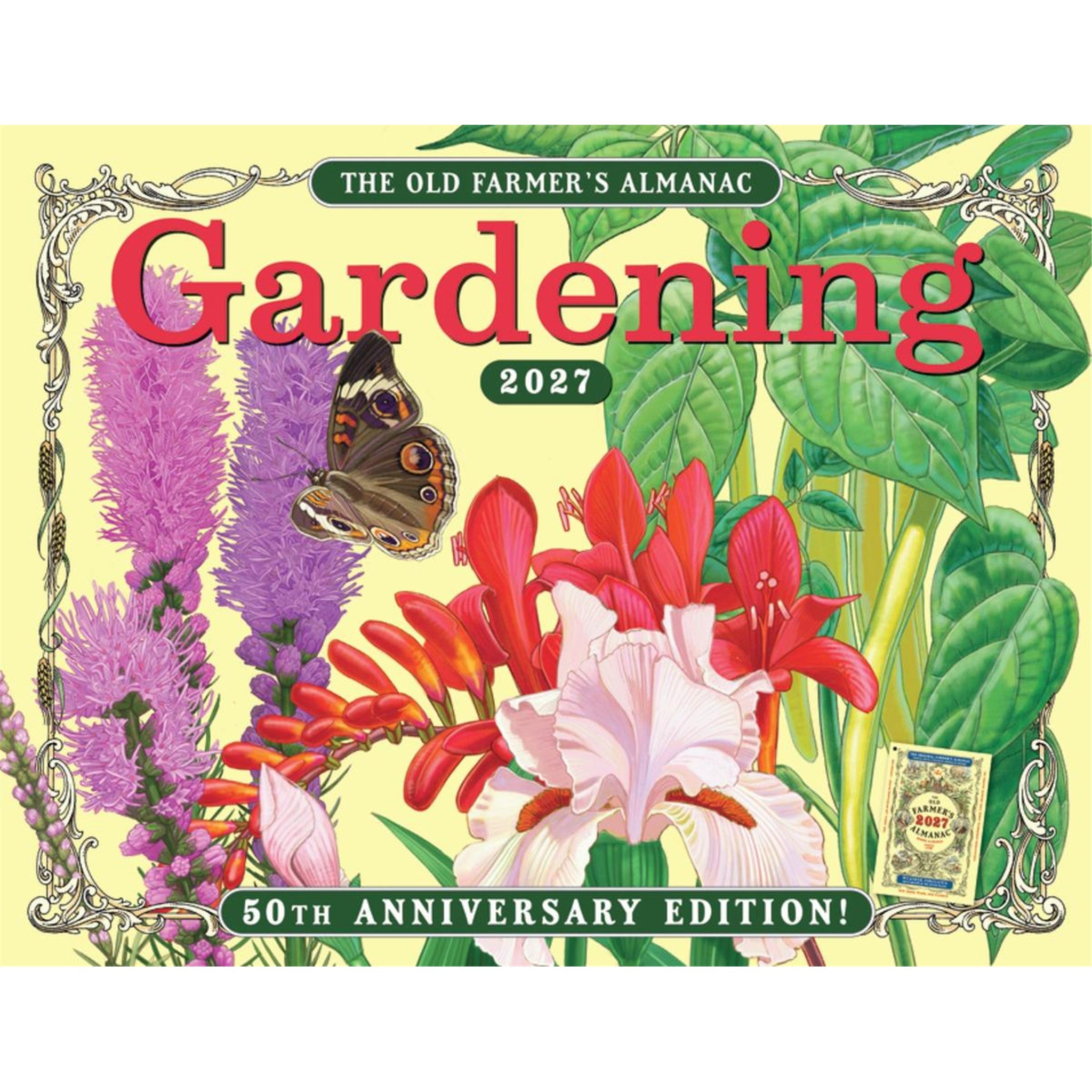 Calendrier mural 2027 de jardinage de l'Almanach du Vieux fermier