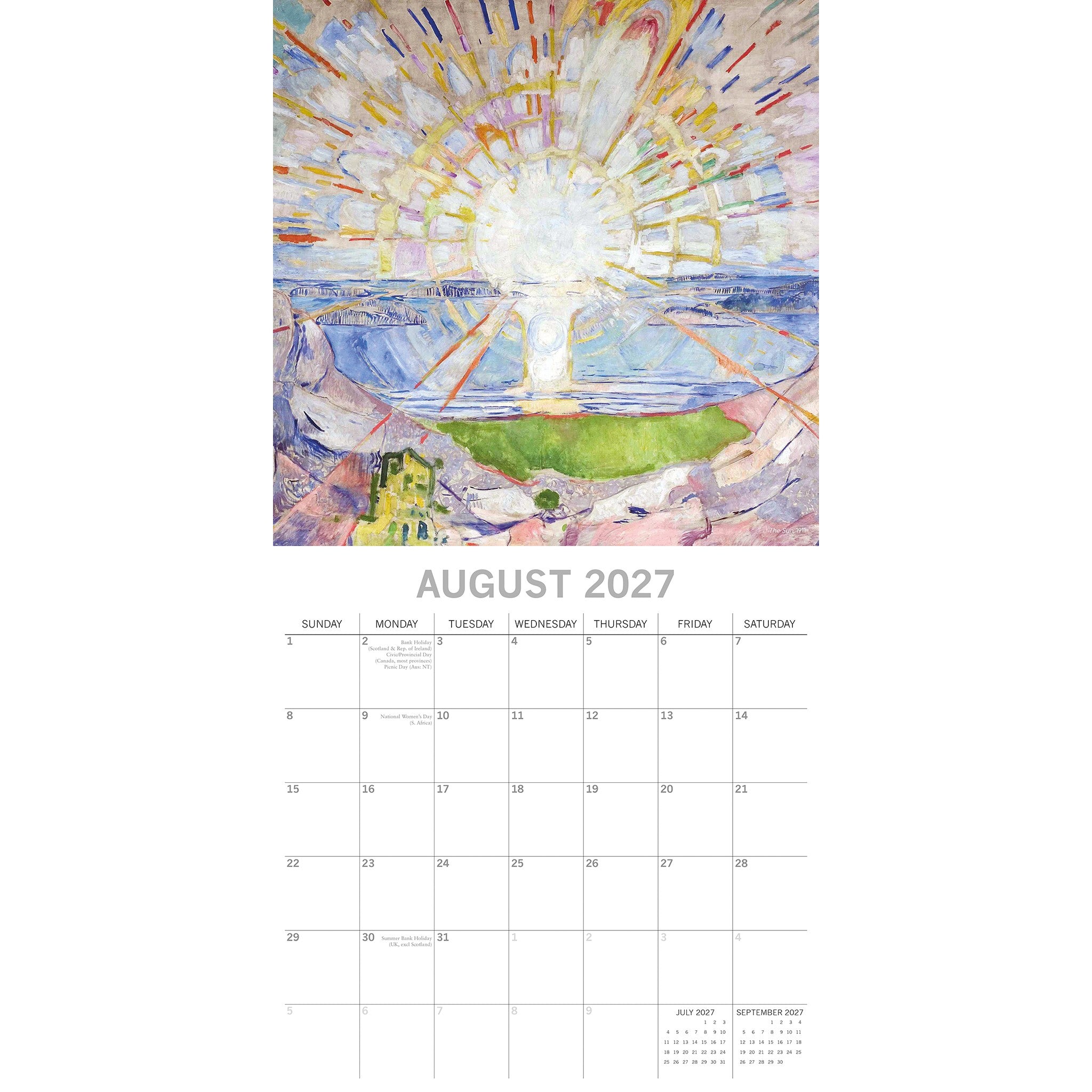 Munch 2027 Wall Calendar