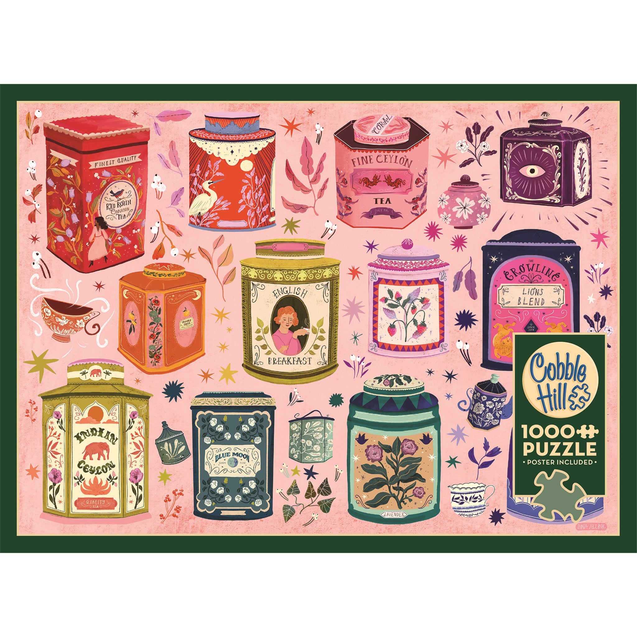 Tea Tin Treasures 1000 Piece Puzzle