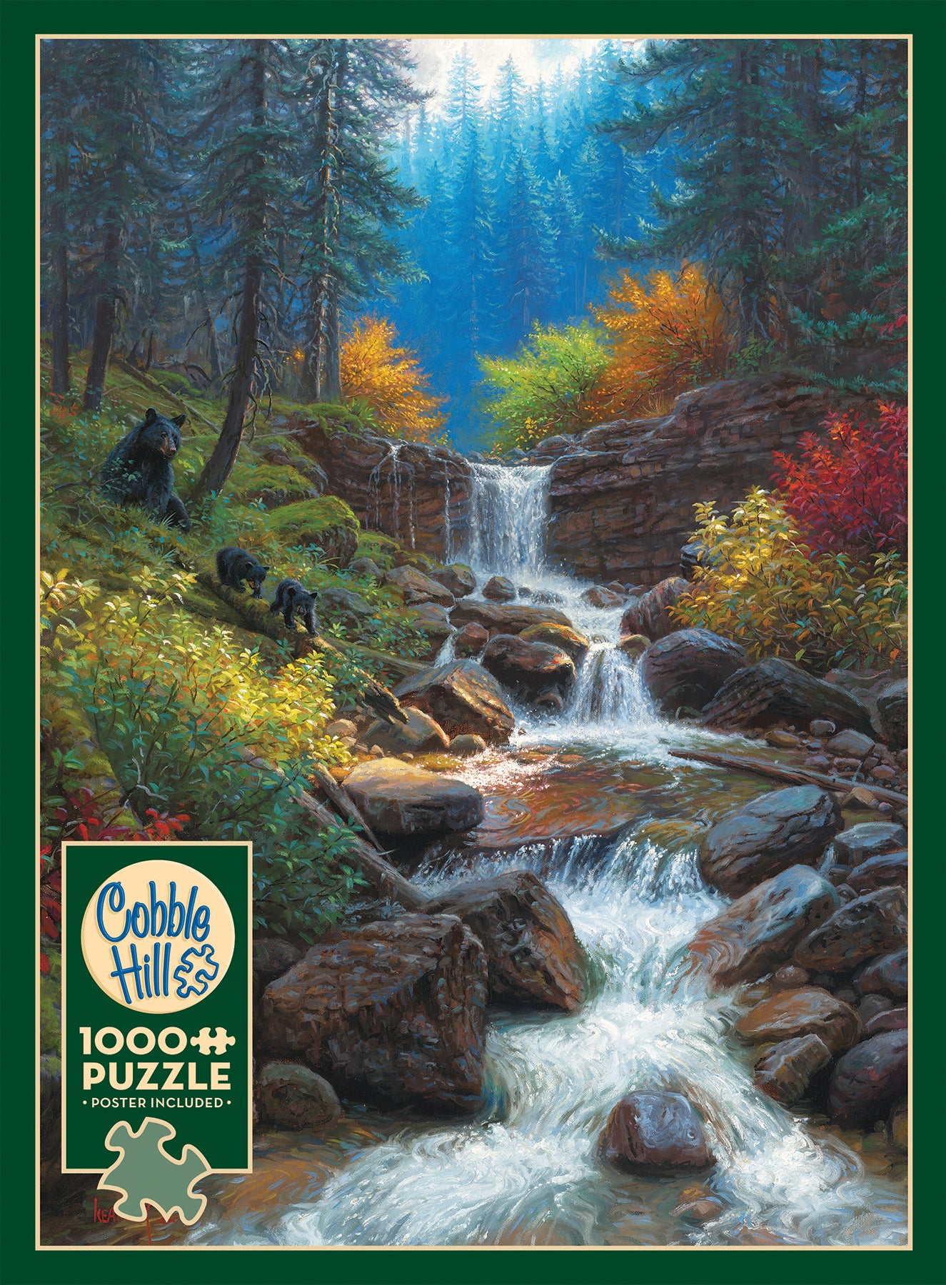 Puzzle de 1000 pièces « Cascade de montagne »