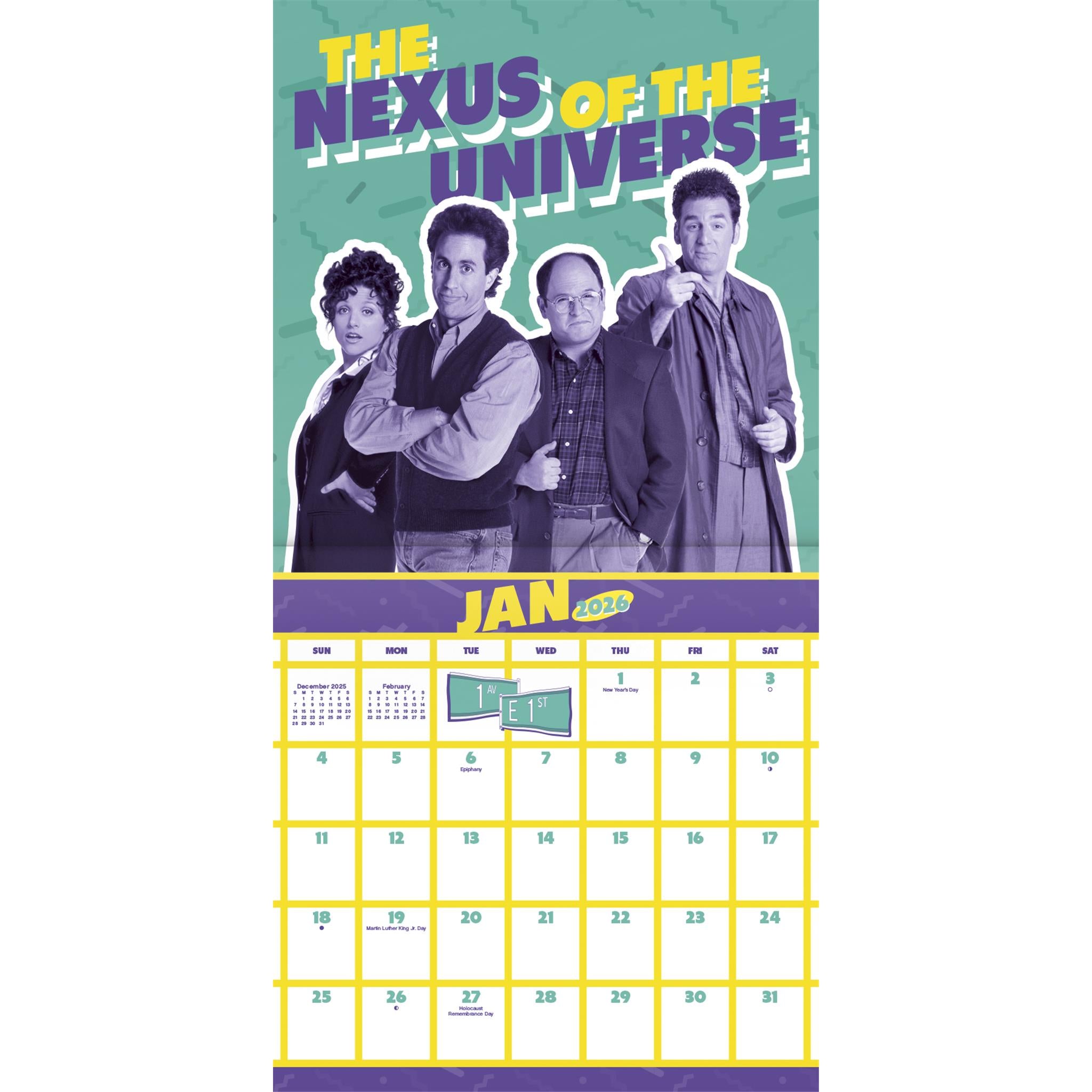 Seinfeld 2026 Wall Calendar