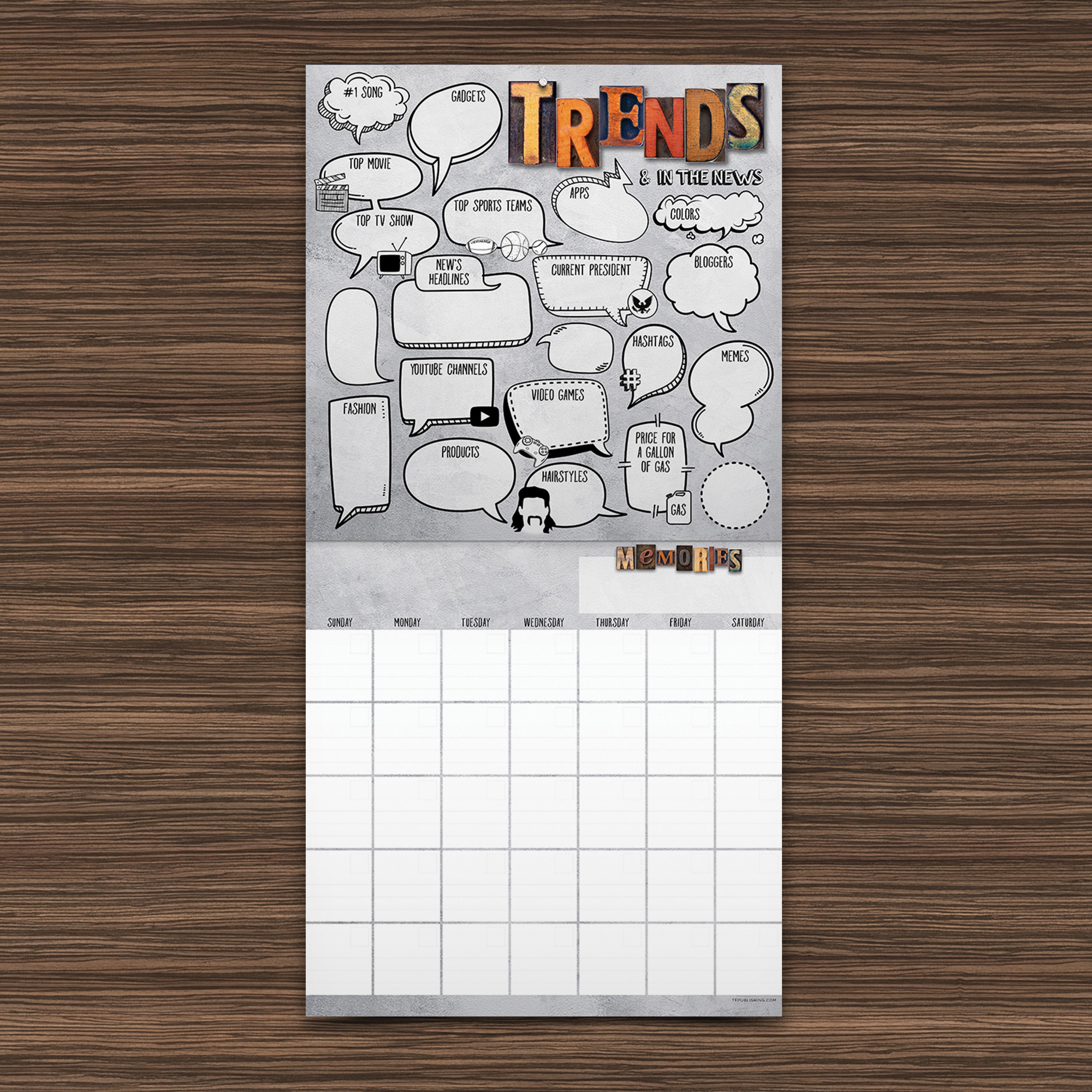 My Year Book Undated Wall Calendar - Online Only