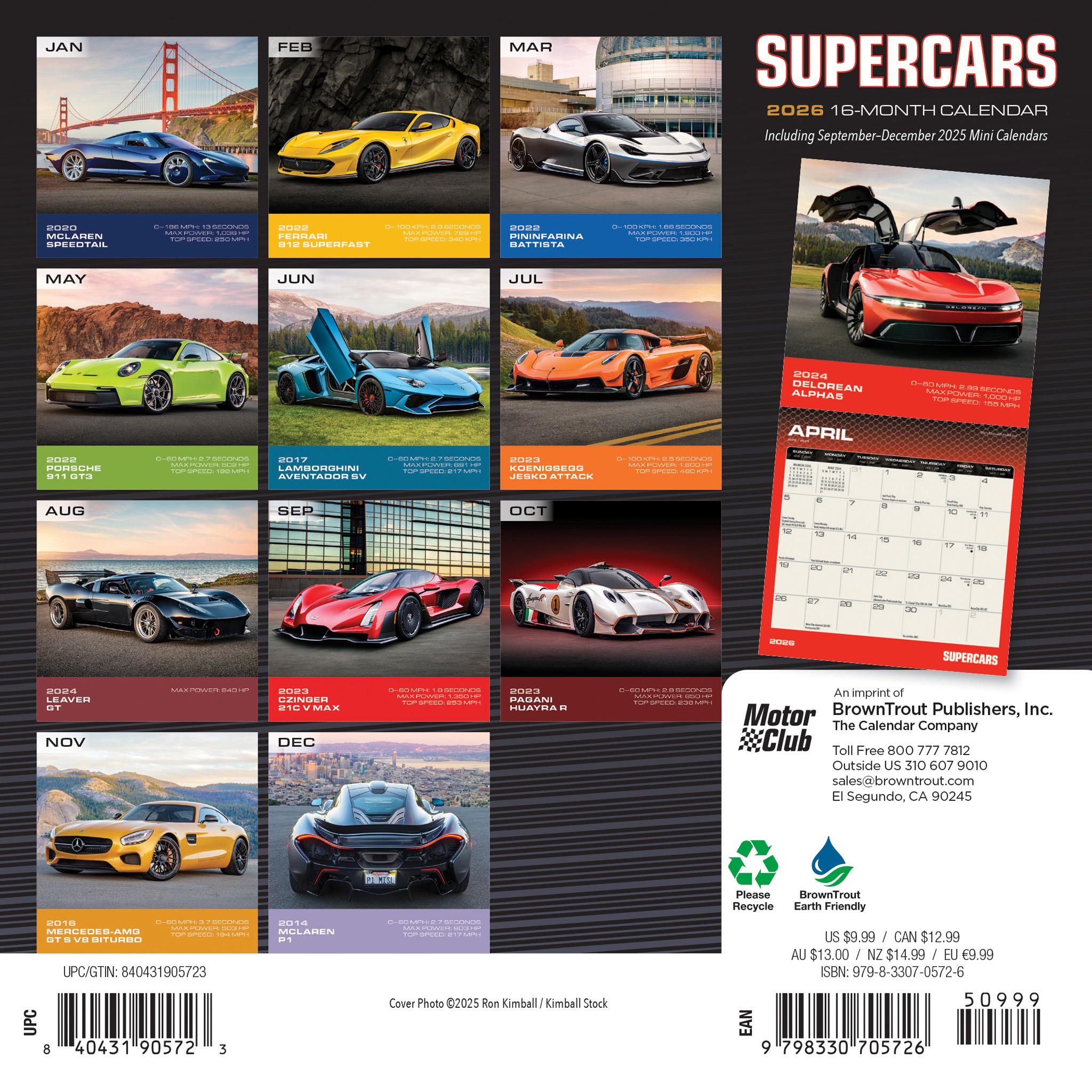 Mini-calendrier des supercars 2026