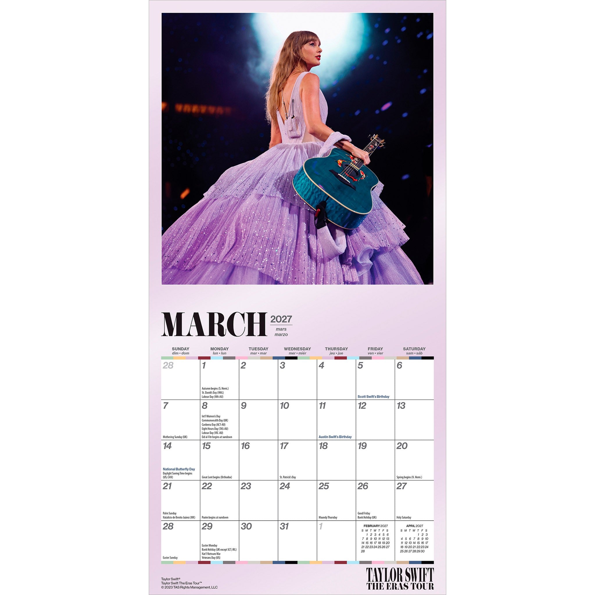 Taylor Swift 2027 Mini Calendar