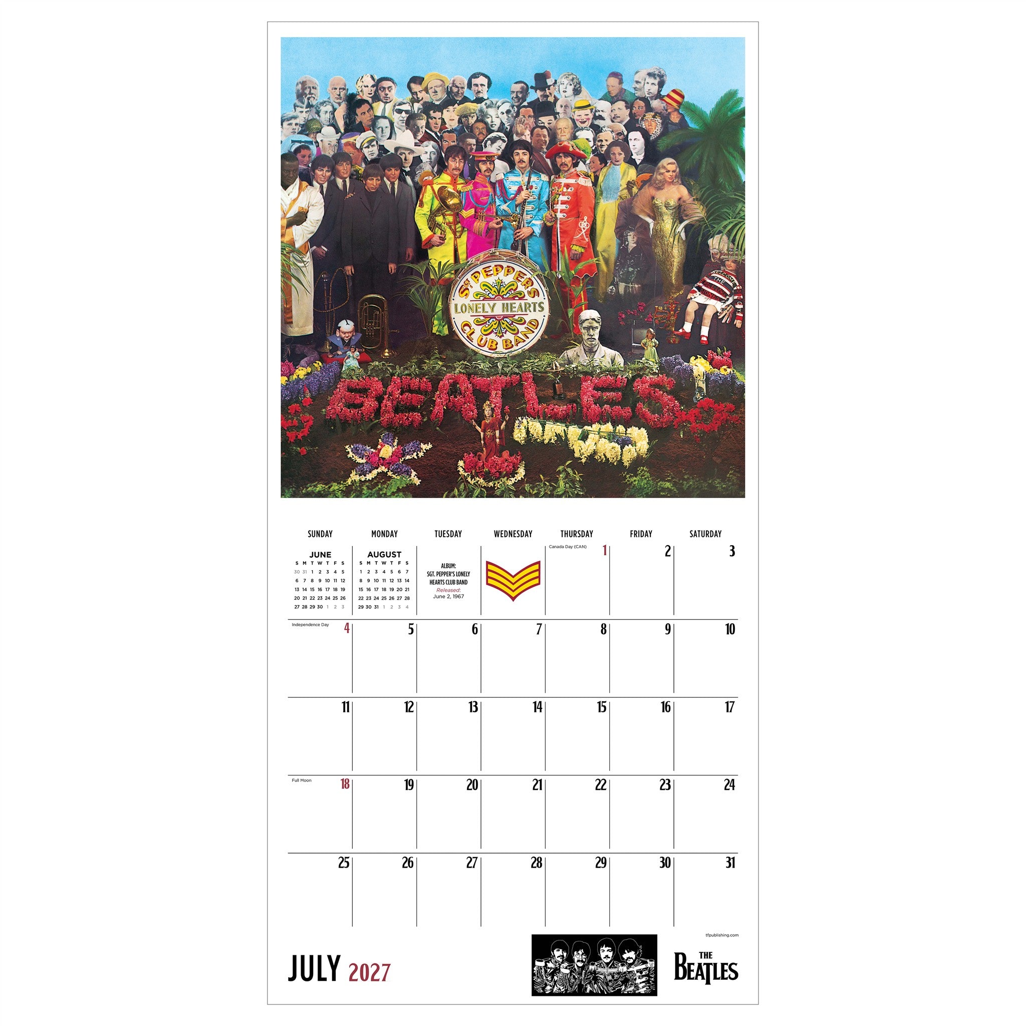 Beatles 2027 Wall Calendar