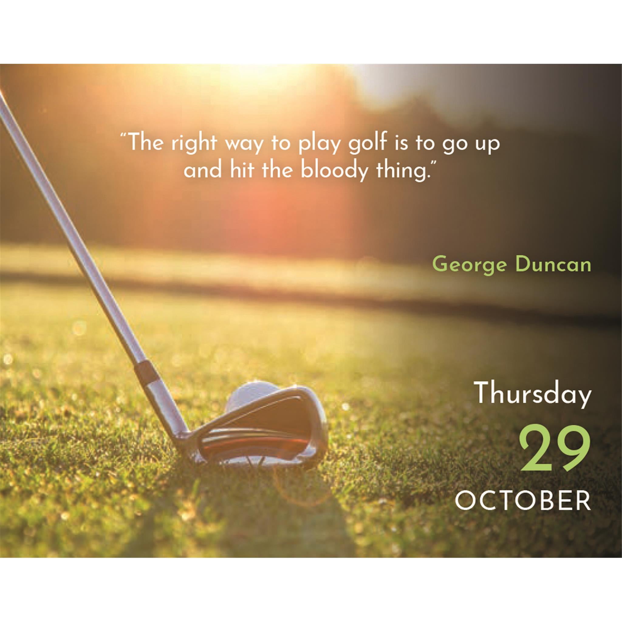 Golf Quips 2026 Small Box Calendar