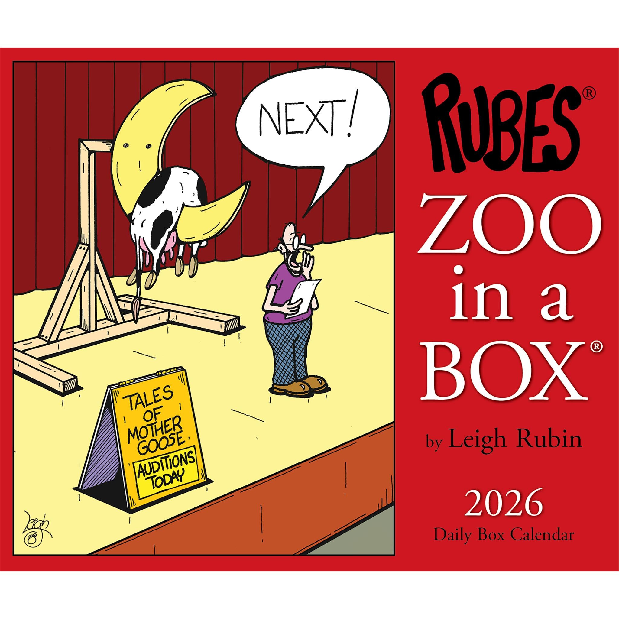 Calendrier Rubes Zoo In A Box 2026 - Disponible uniquement en ligne