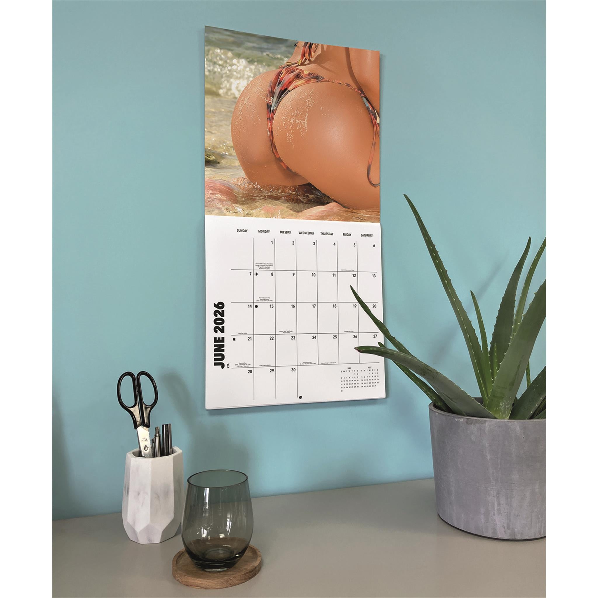 Hot Buns 2026 Wall Calendar