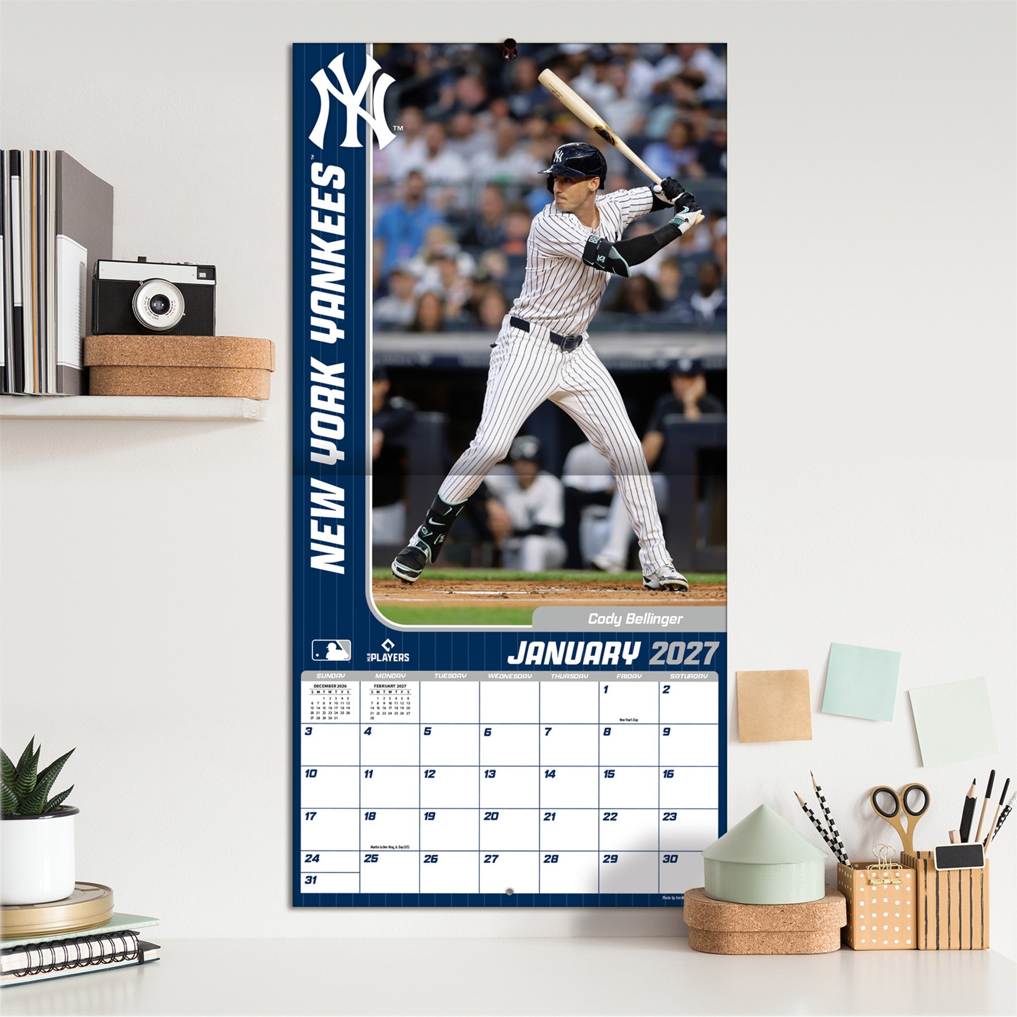 MLB New York Yankees 2027 Wall Calendar