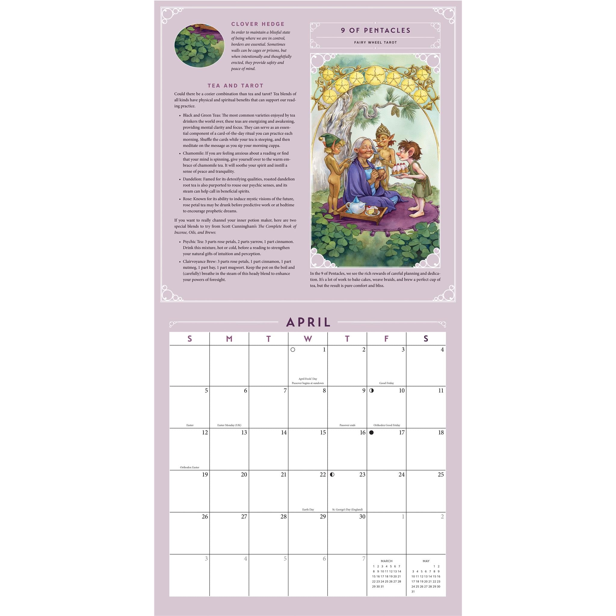 Calendrier mural Tarot 2026