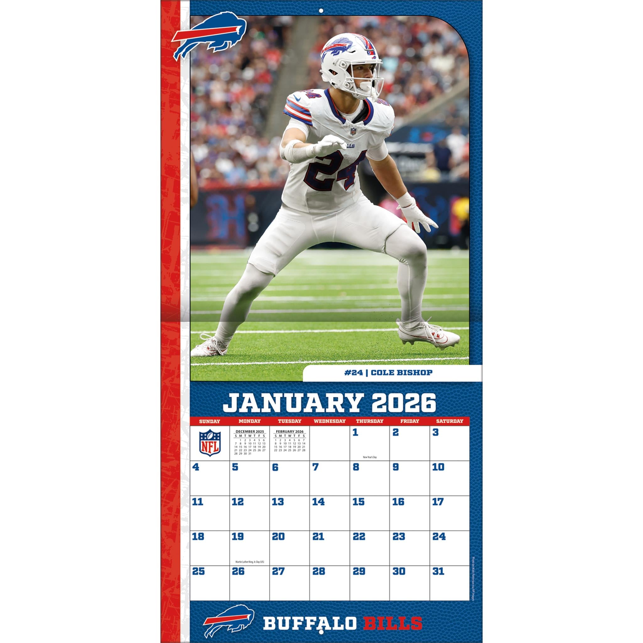 NFL Buffalo Bills 2026 Wall Calendar