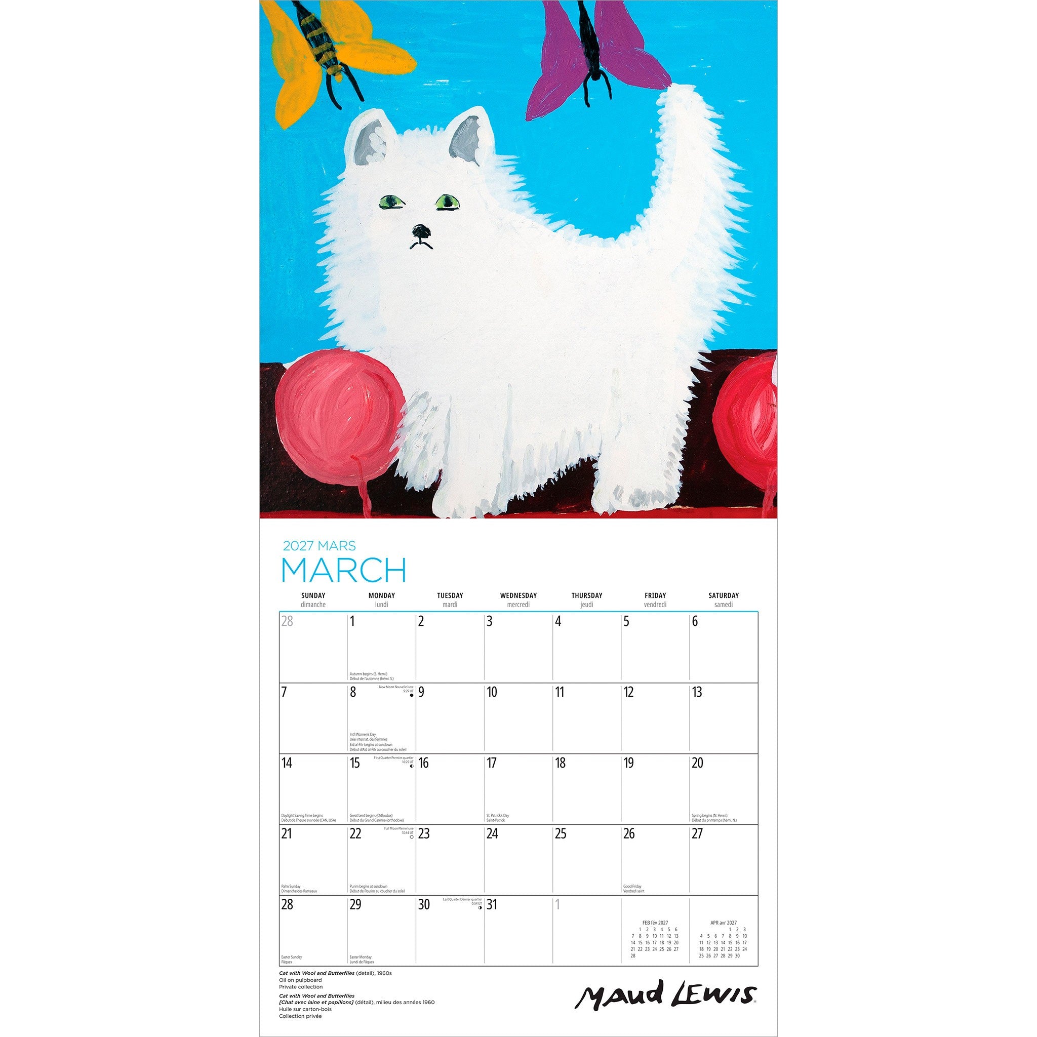 Maud Lewis 2027 Wall Calendar