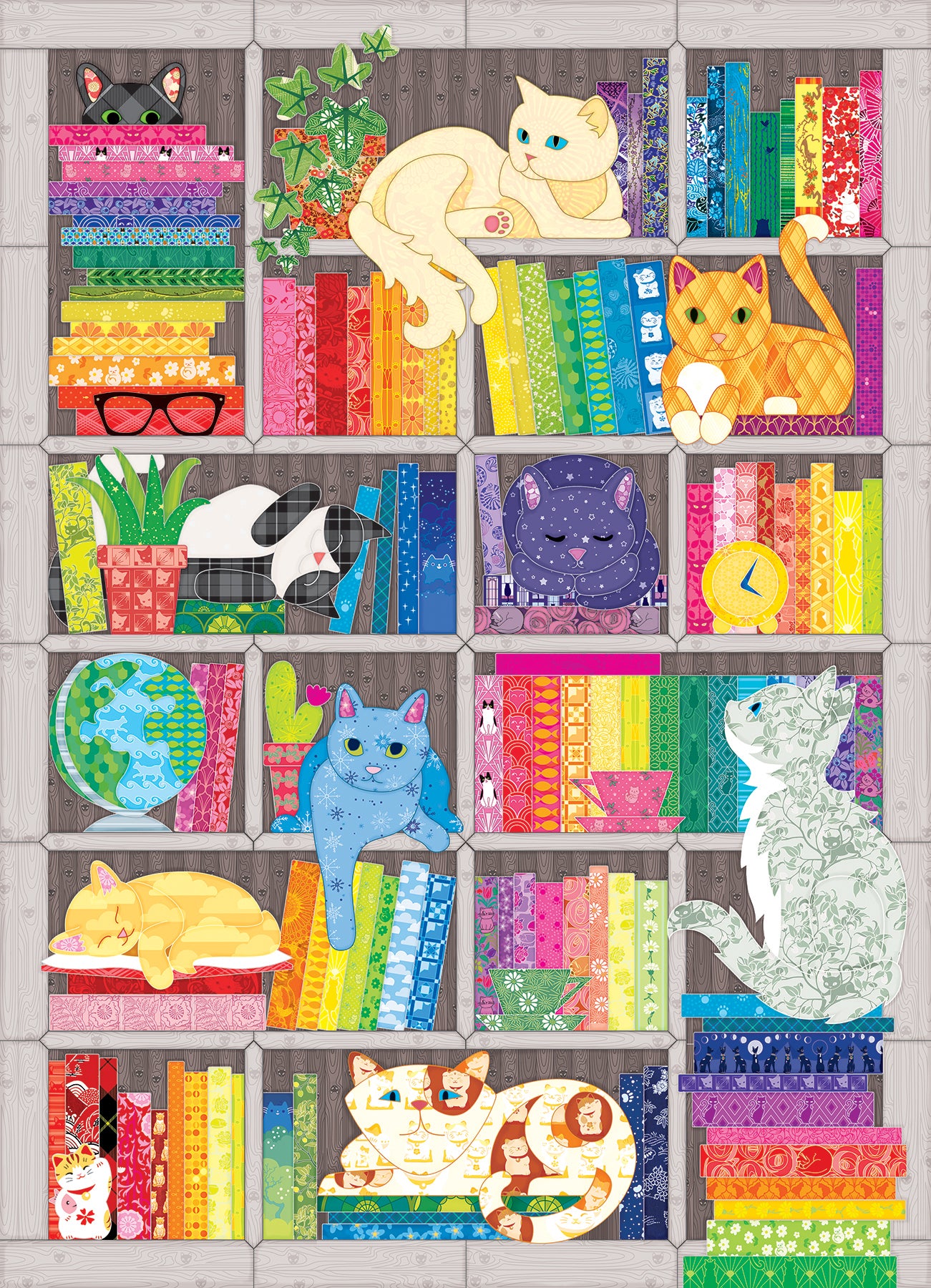 Puzzle de 1000 pièces « Chat arc-en-ciel »