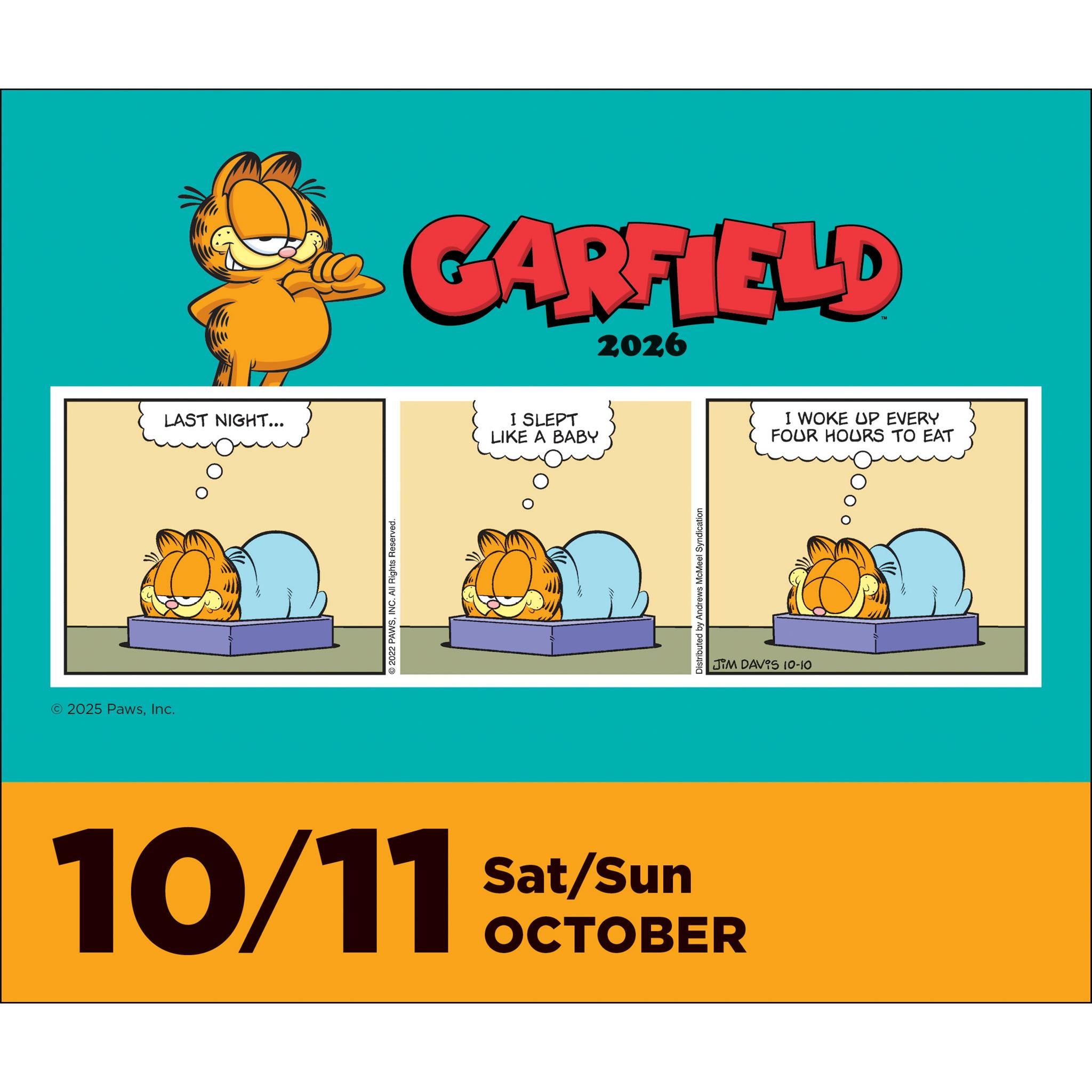 Calendrier Garfield 2026
