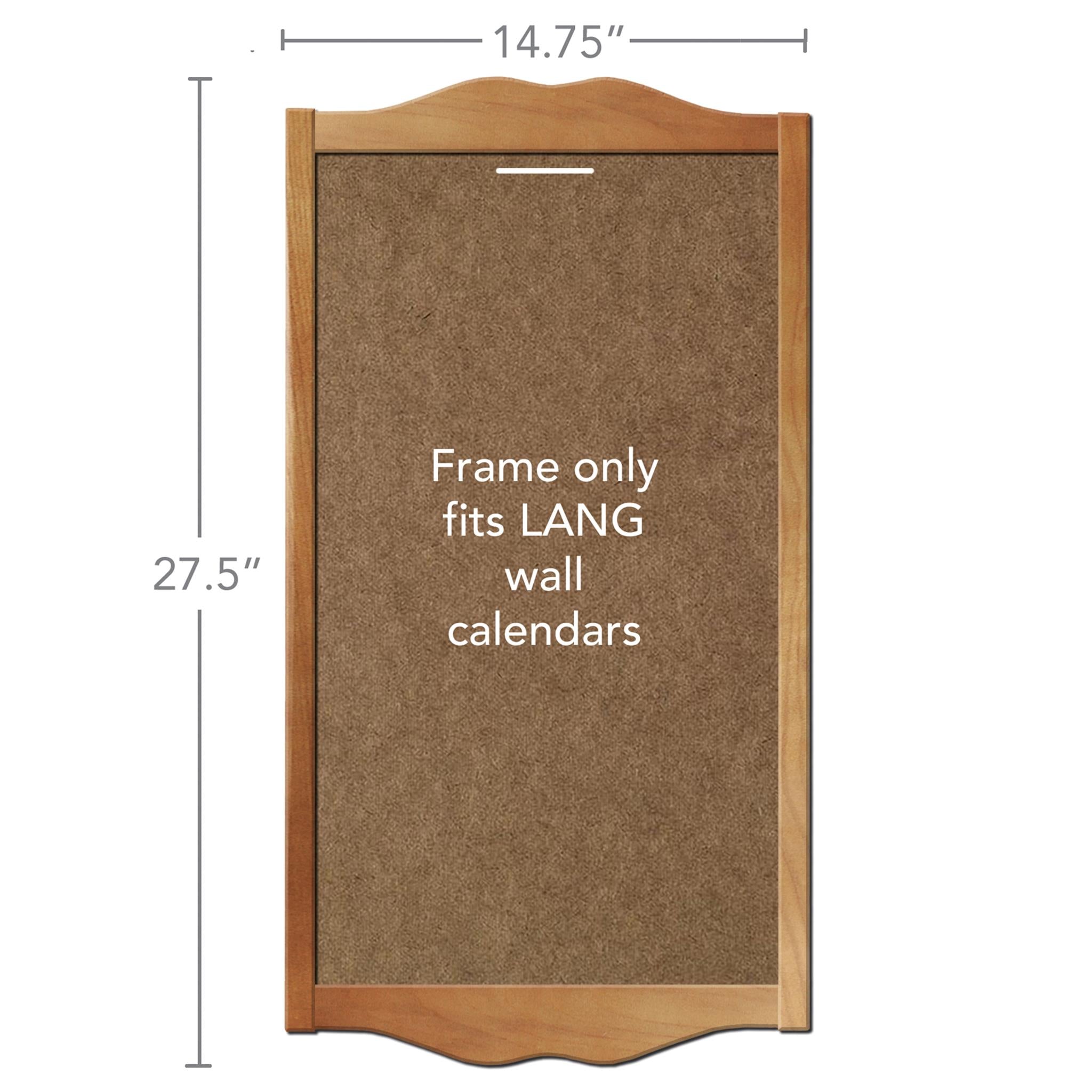 Cadre de calendrier en bois de chêne - En ligne uniquement