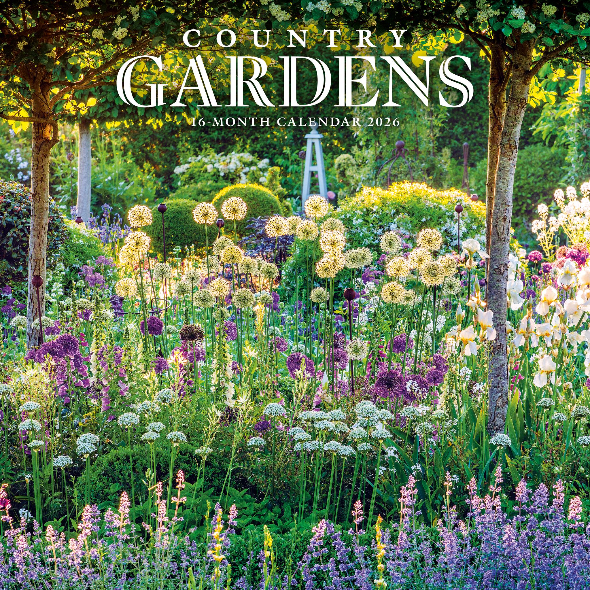 Country Gardens 2026 Wall Calendar