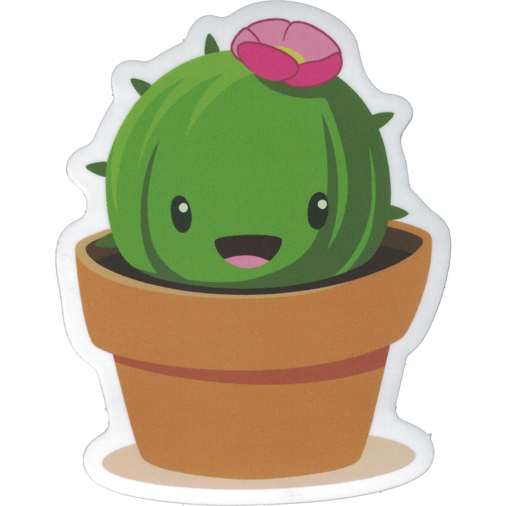 Autocollant en vinyle Cactus mignon