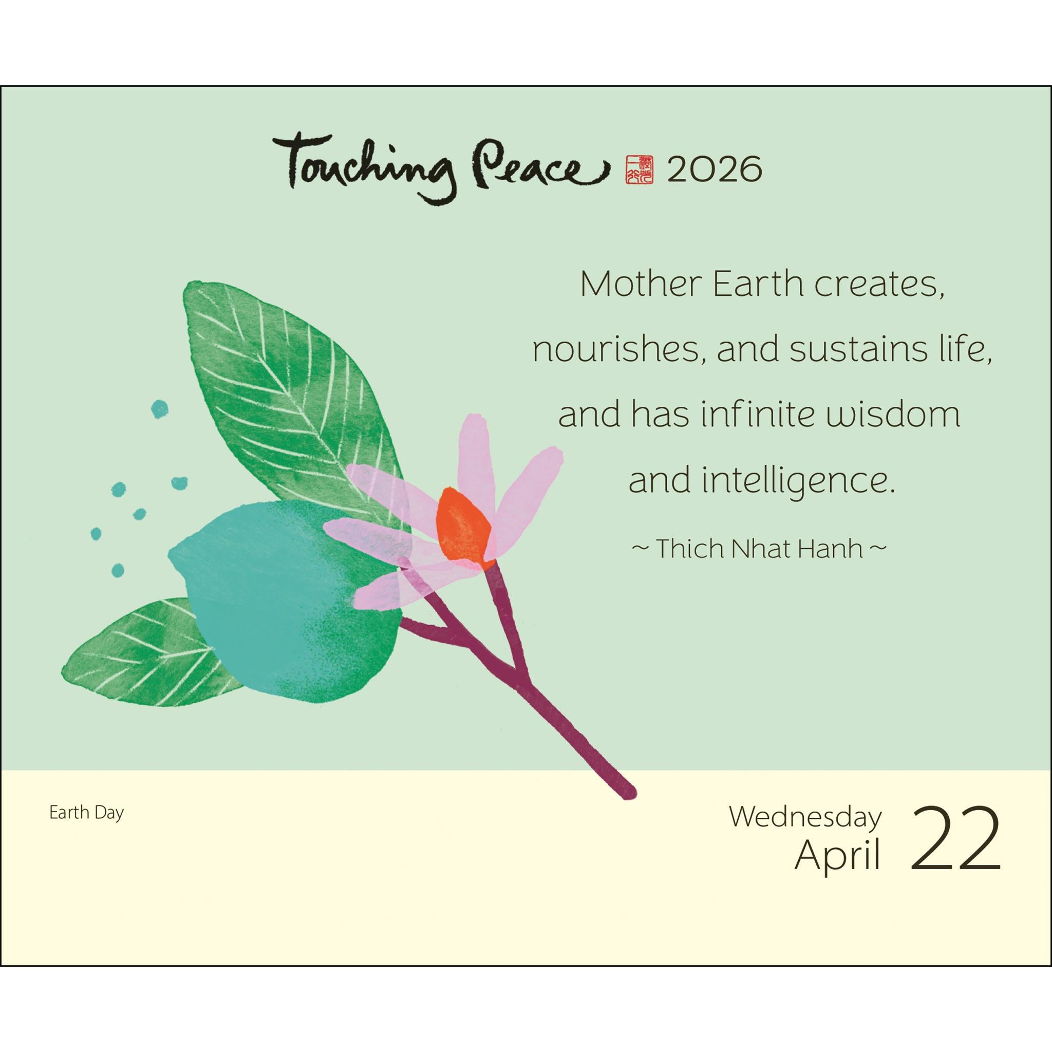 Calendrier Thich Nhat Hanh 2026 en boîte - Disponible uniquement en ligne