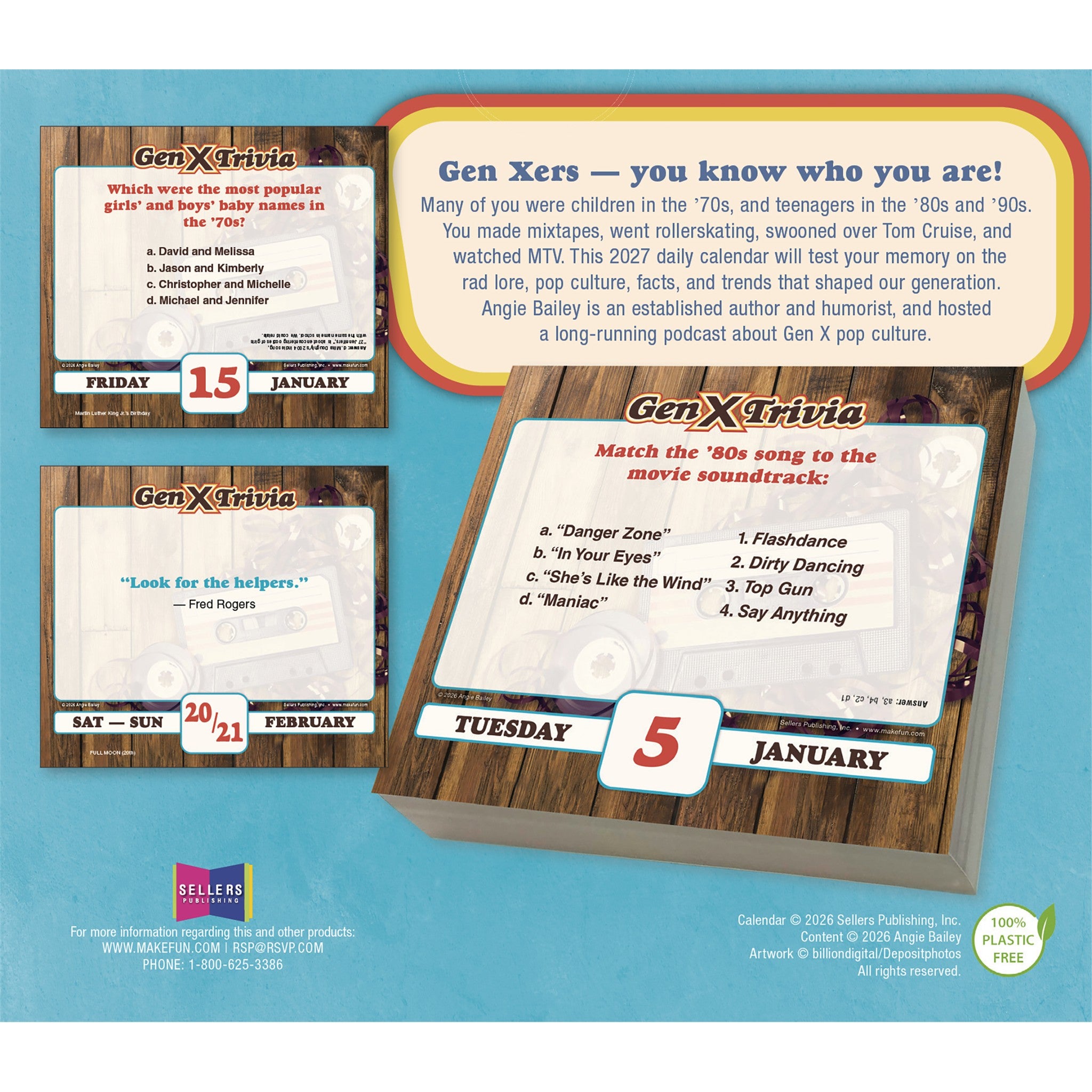 Daily Gen X Trivia 2027 Box Calendar - Online Only