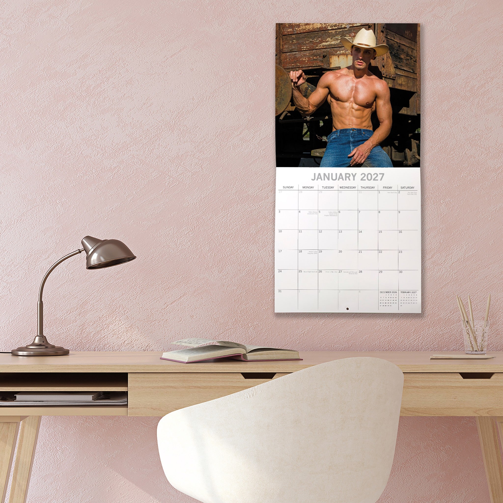 Cowboys 2027 Wall Calendar