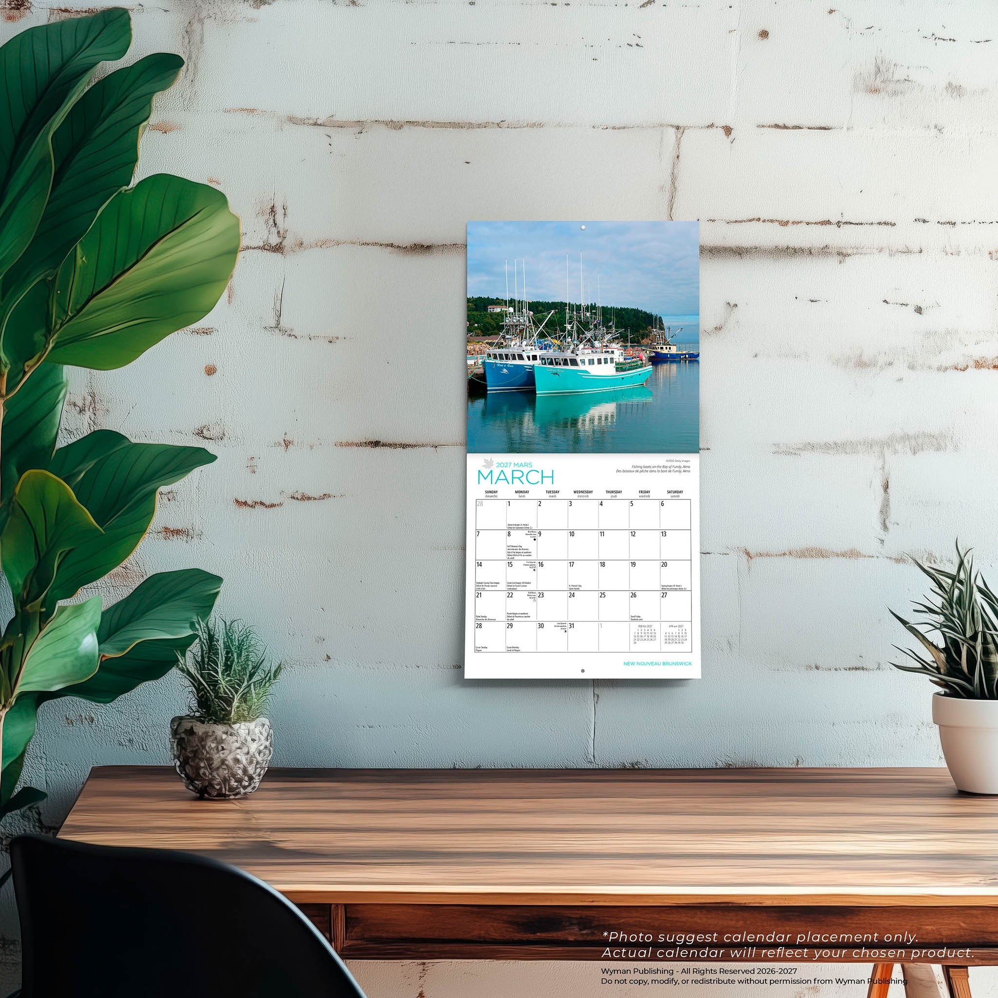 New Brunswick / Nouveau-Brunswick 2027 Mini Calendar