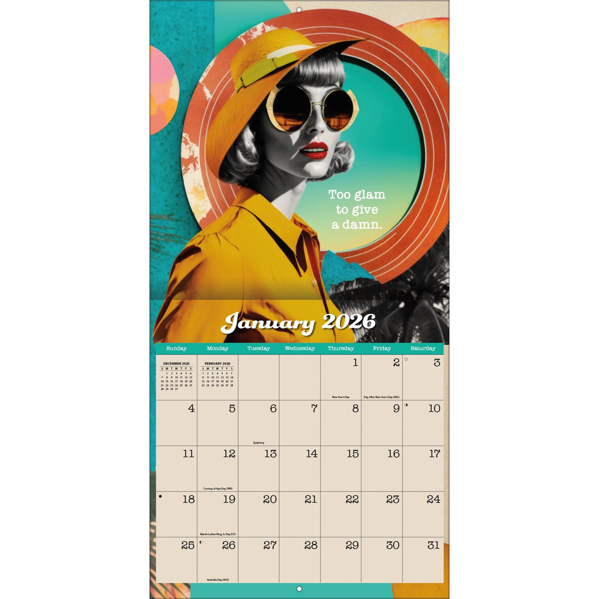 Calendrier mural Bitch Please 2026 - Disponible uniquement en ligne