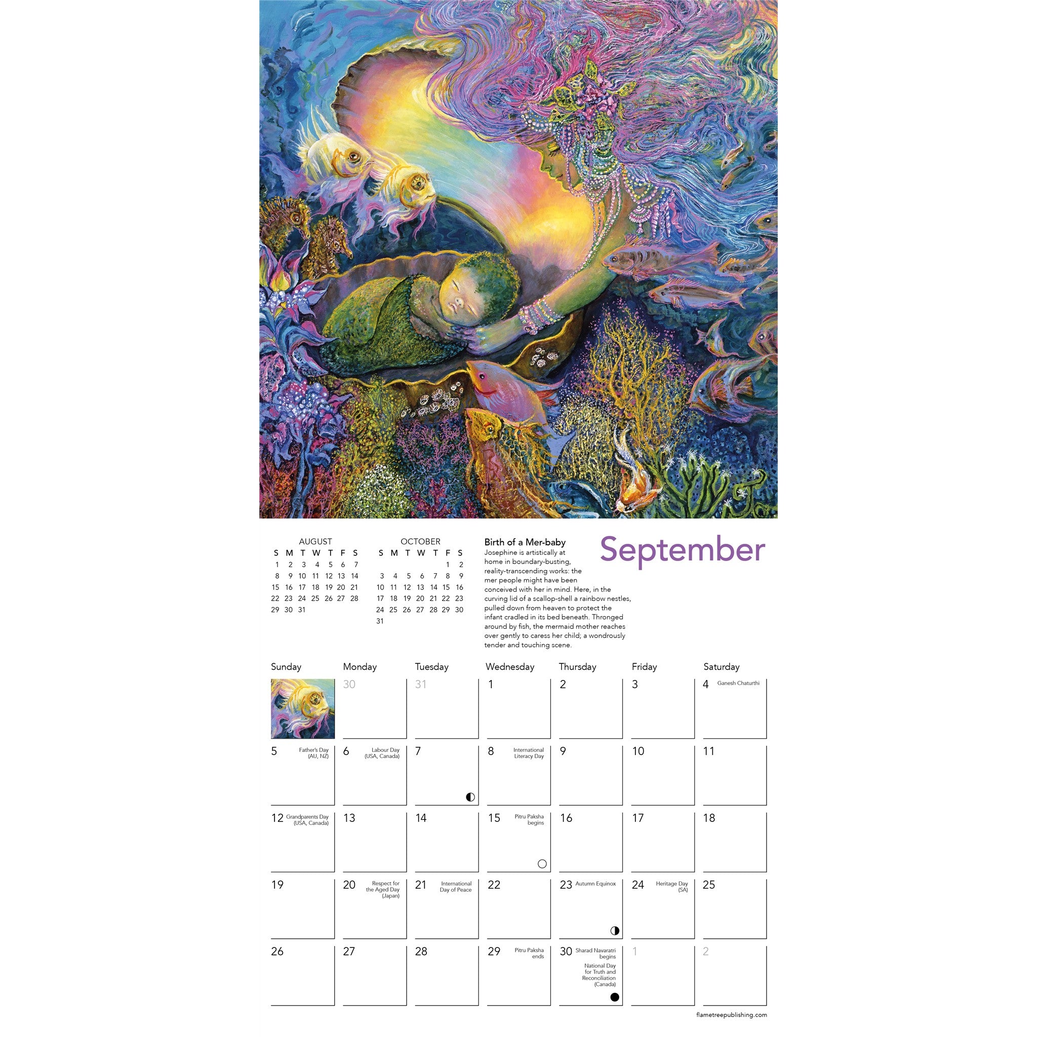 Celestial Journeys by Josephine Wall 2027 Mini Calendar