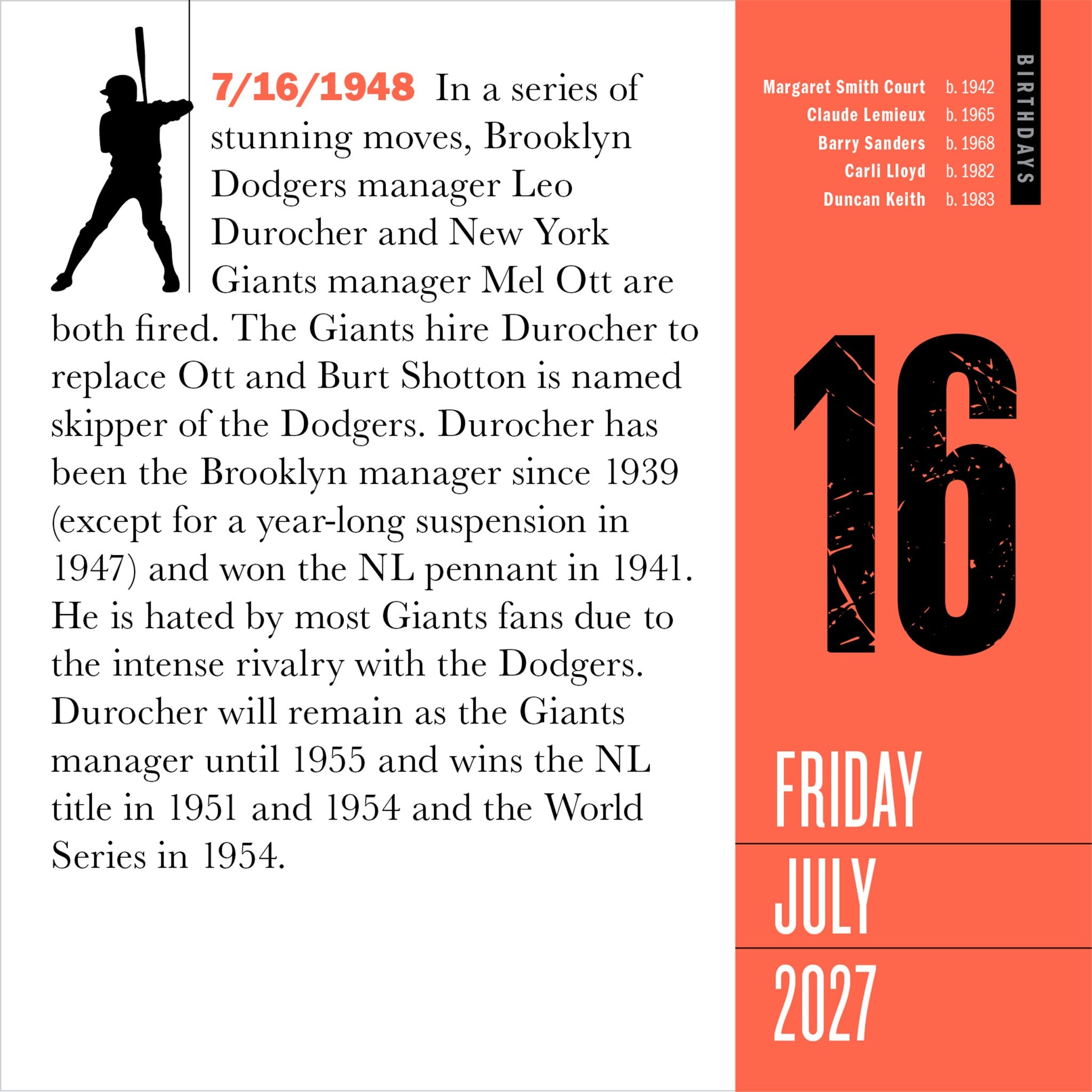 365 Sports Facts-A-Year 2027 Box Calendar