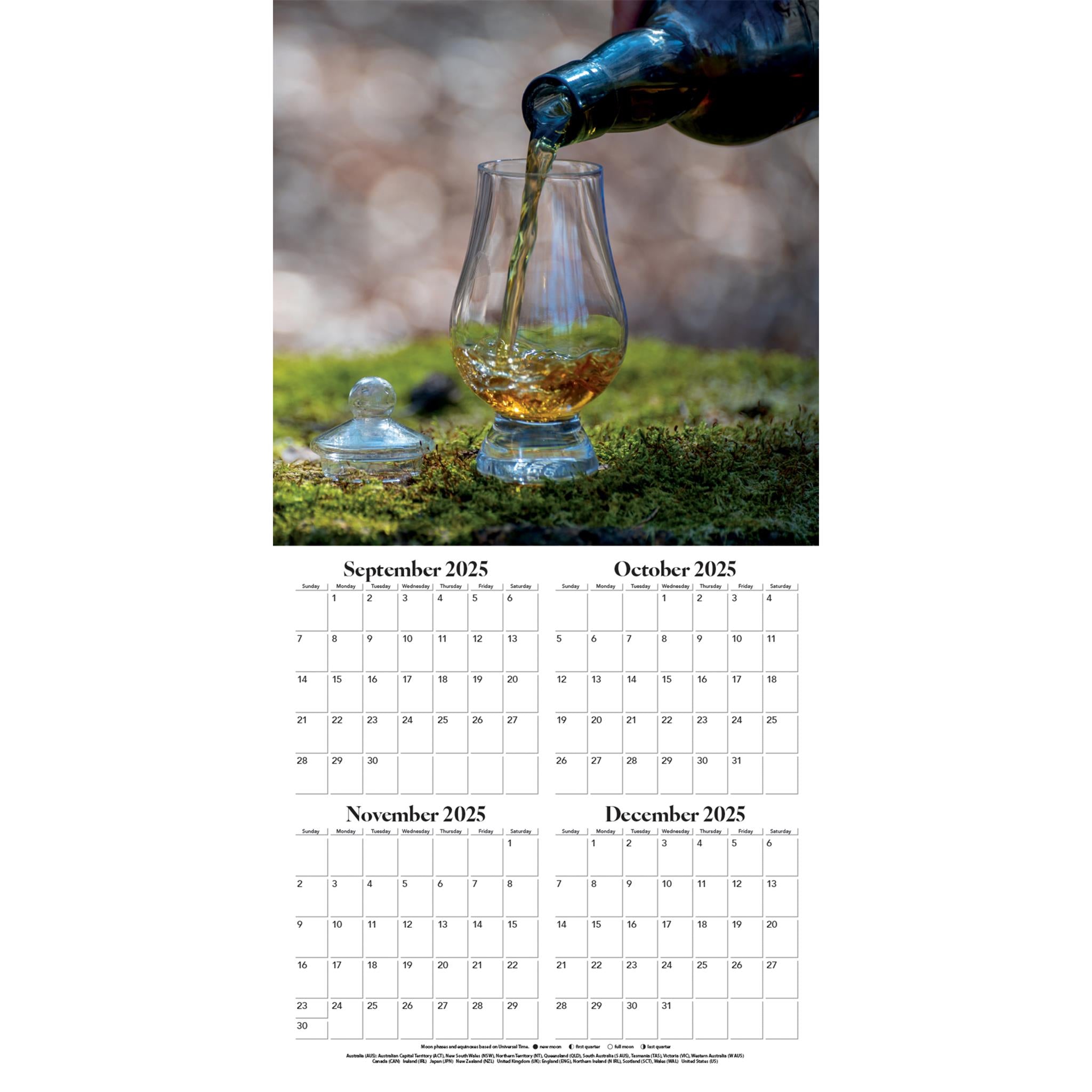 Whiskey Wall 2026 Calendar