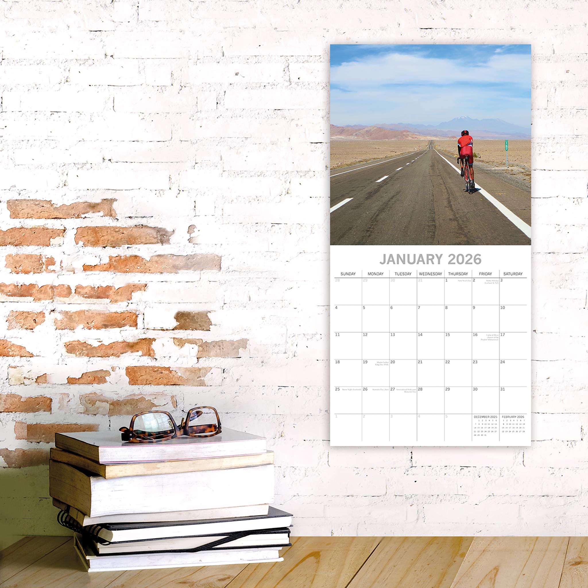 Calendrier mural cycliste 2026