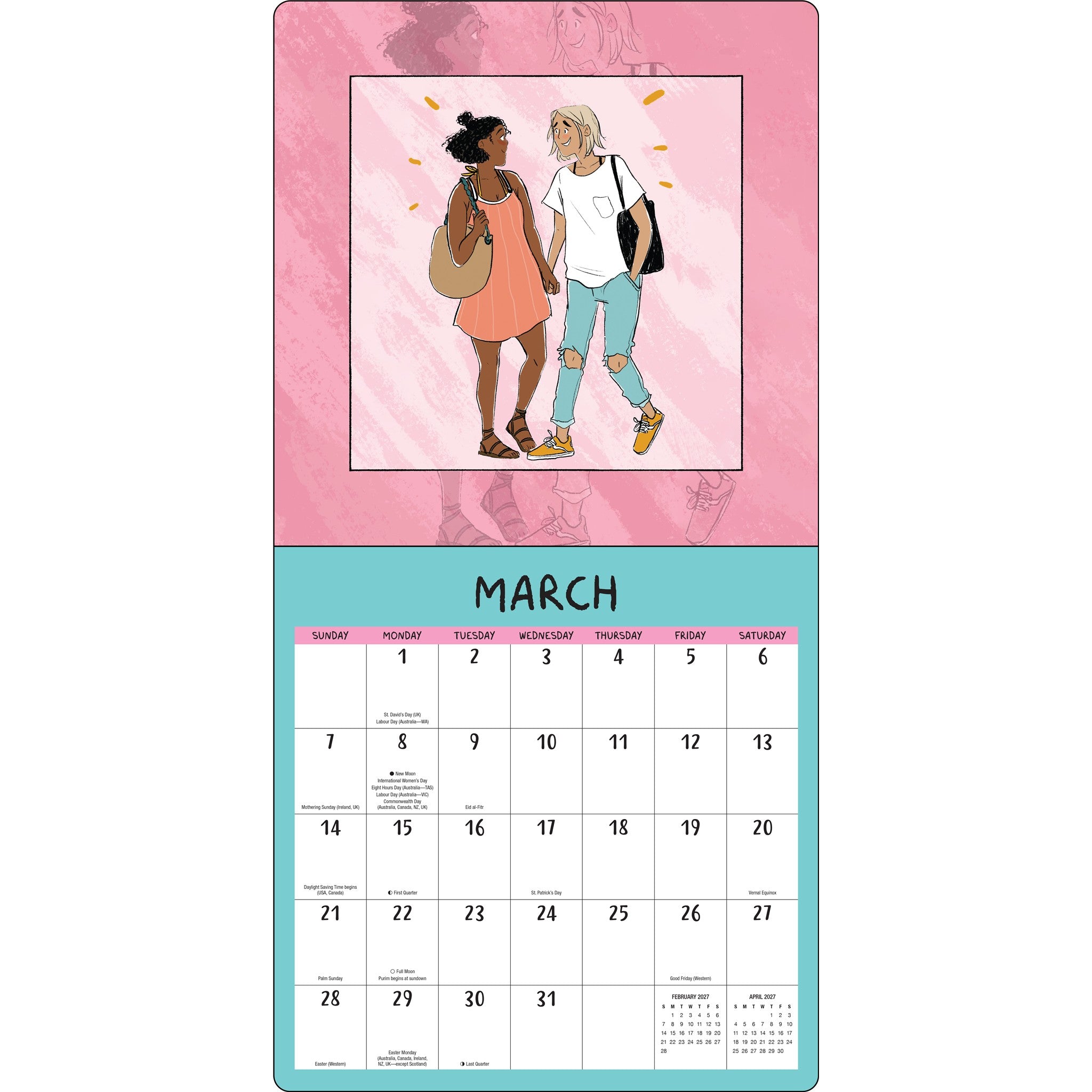 Heartstopper with Poster 2027 Wall Calendar