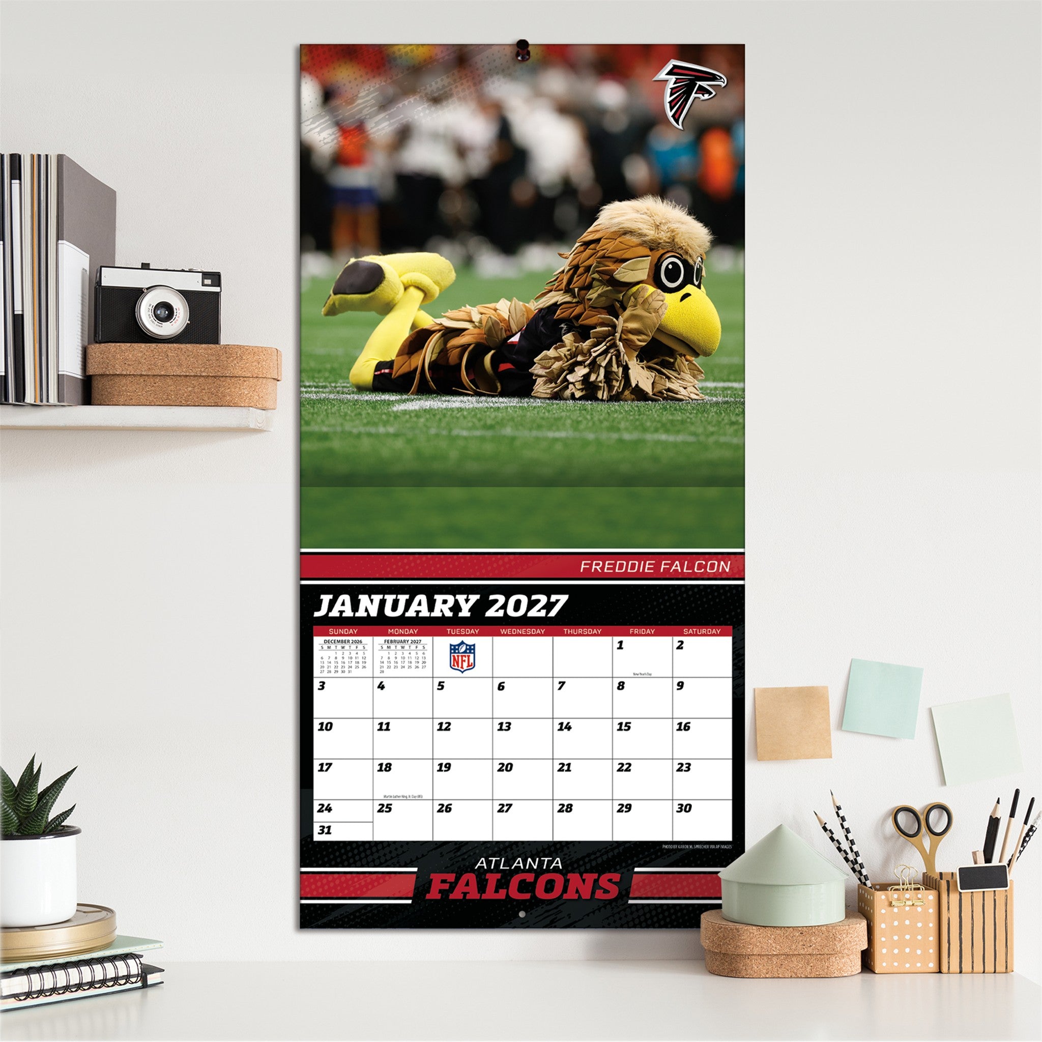 Calendrier mural 2027 des mascottes de la NFL