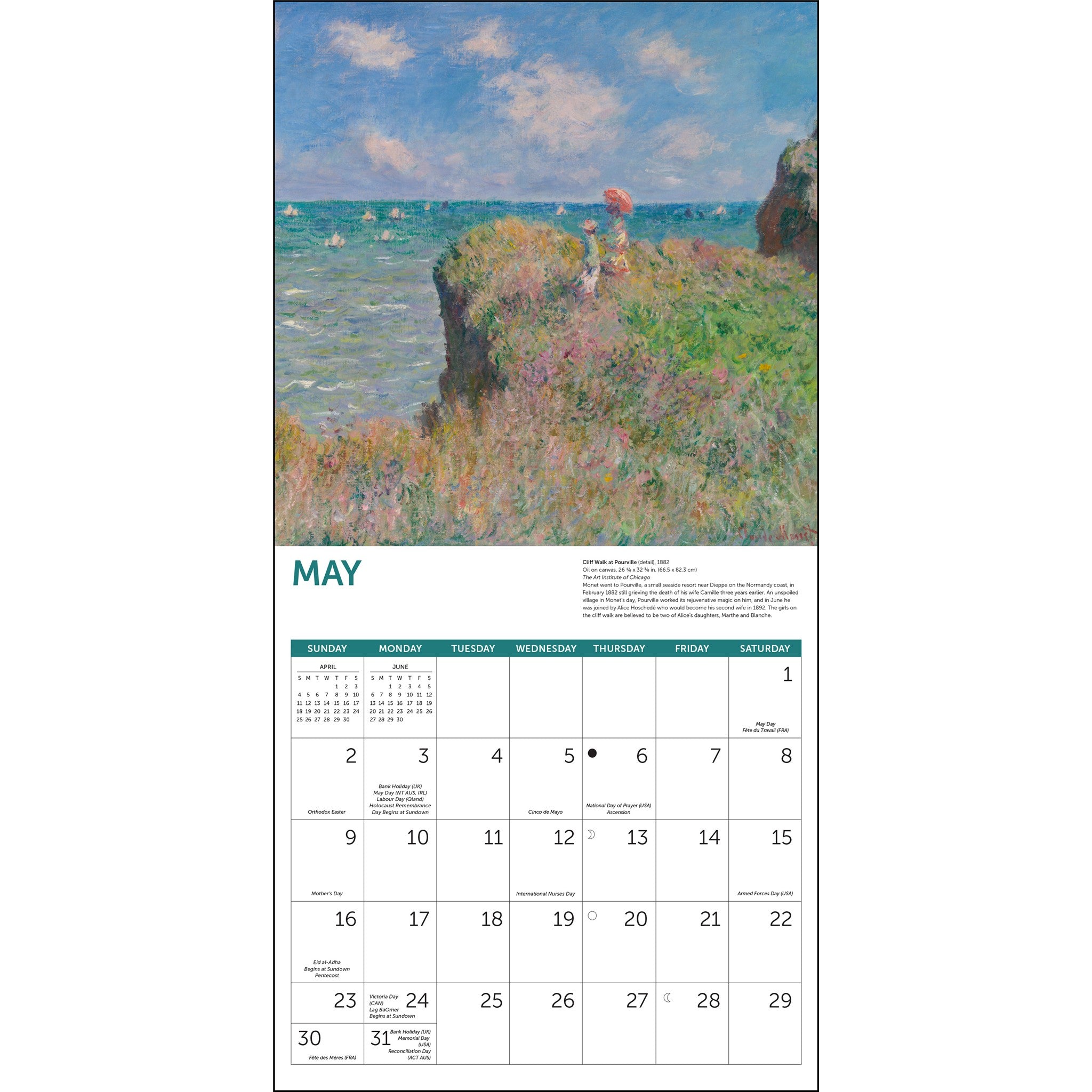 Monet At Sea 2027 Wall Calendar
