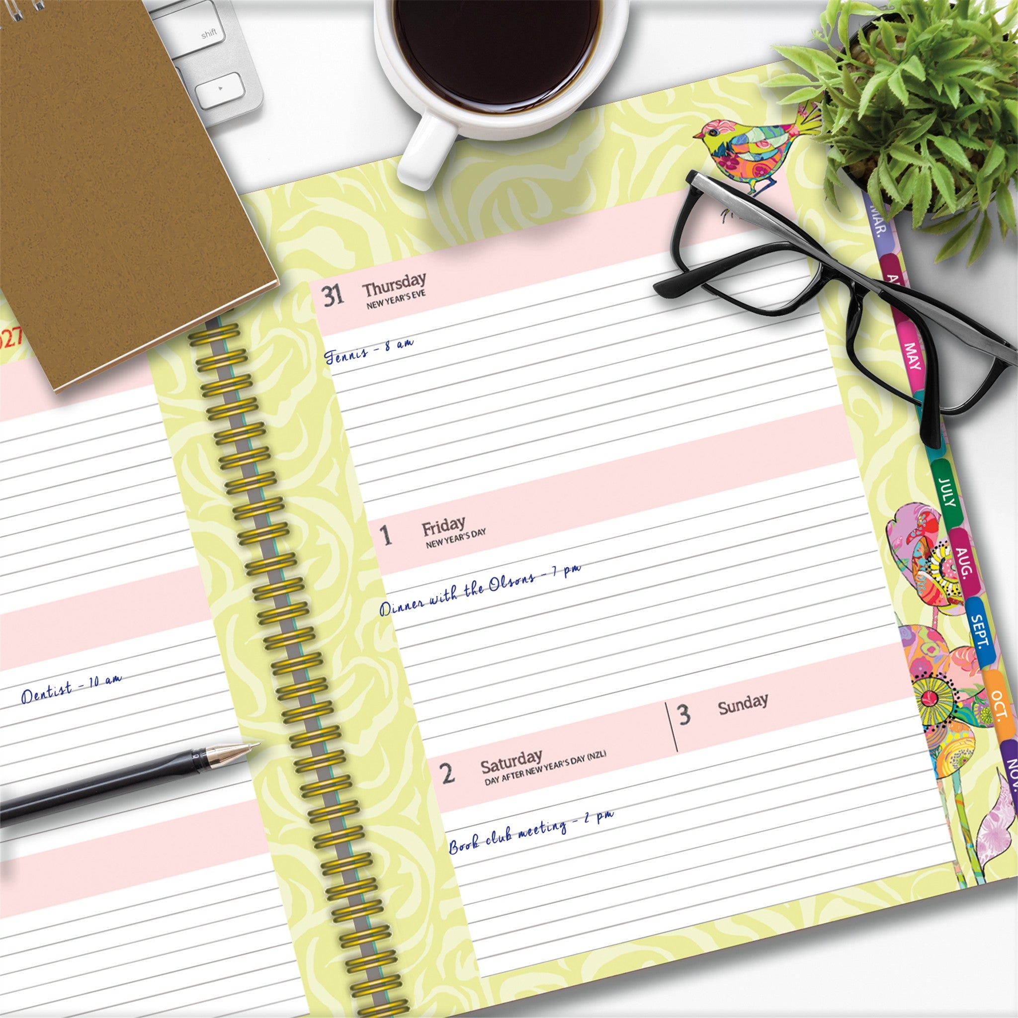 Calendrier agenda de luxe Coccinelle 2026-2027