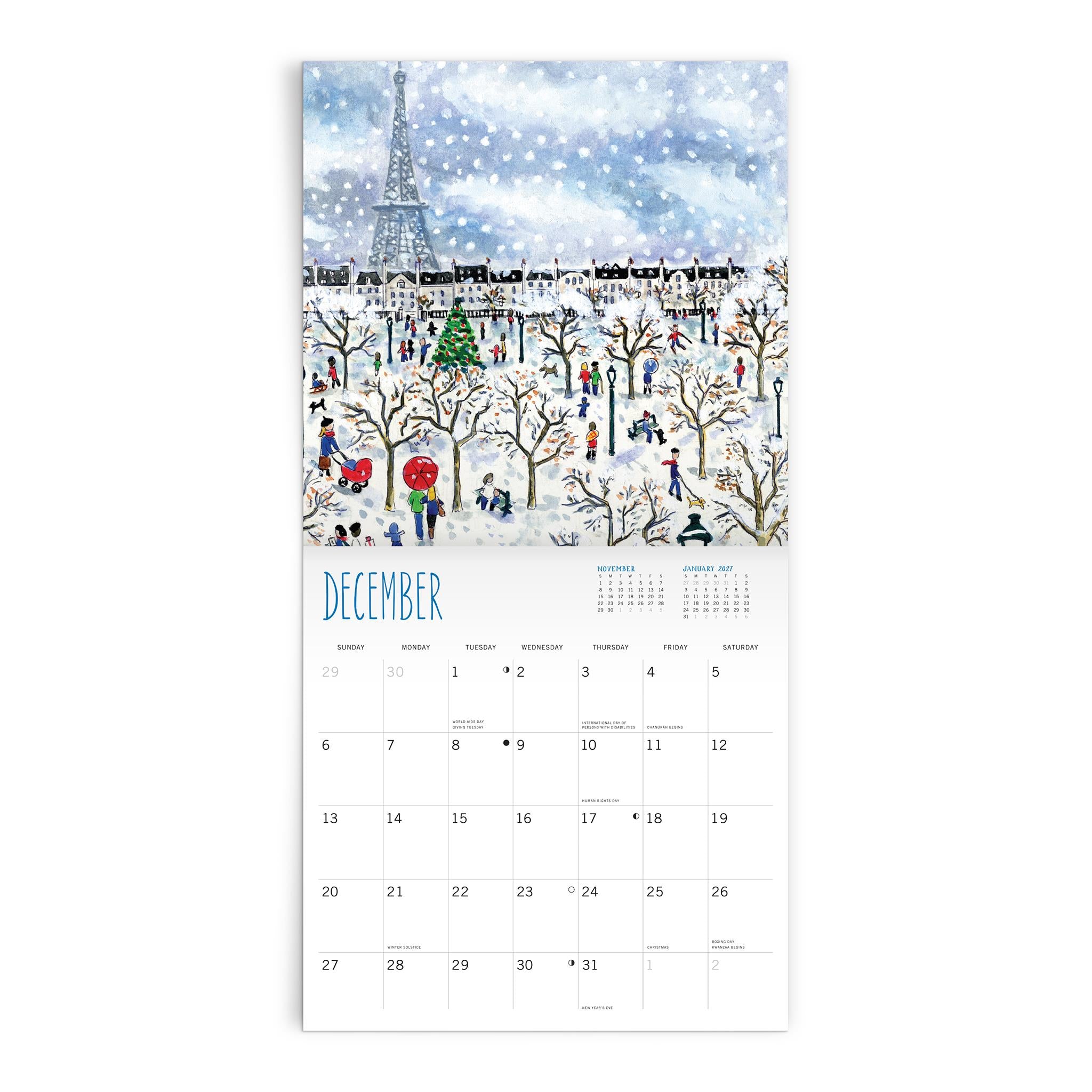 Calendrier mural classique Michael Storrings 2026 - Disponible uniquement en ligne