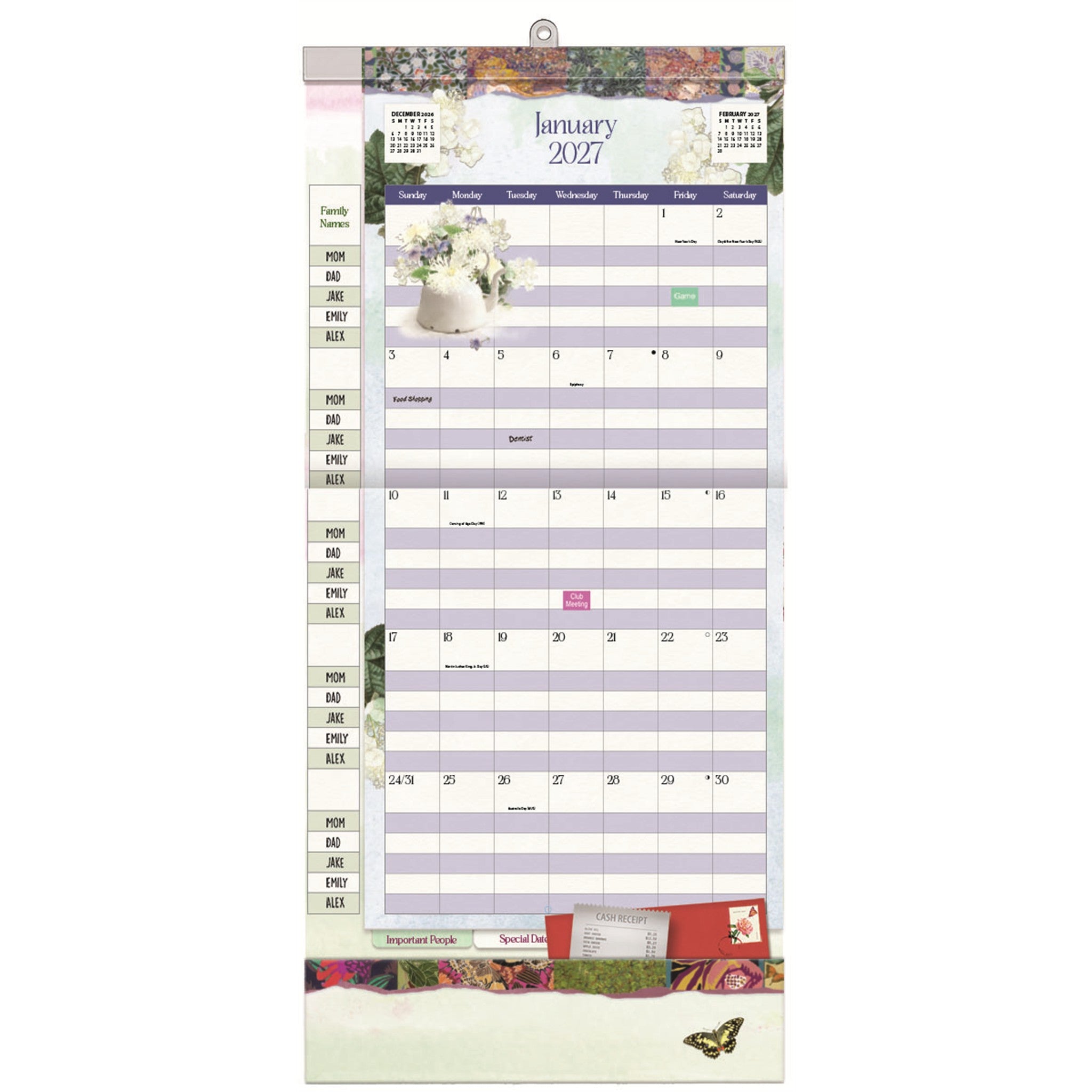 Calendrier mural 2026-2027 Jardins botaniques