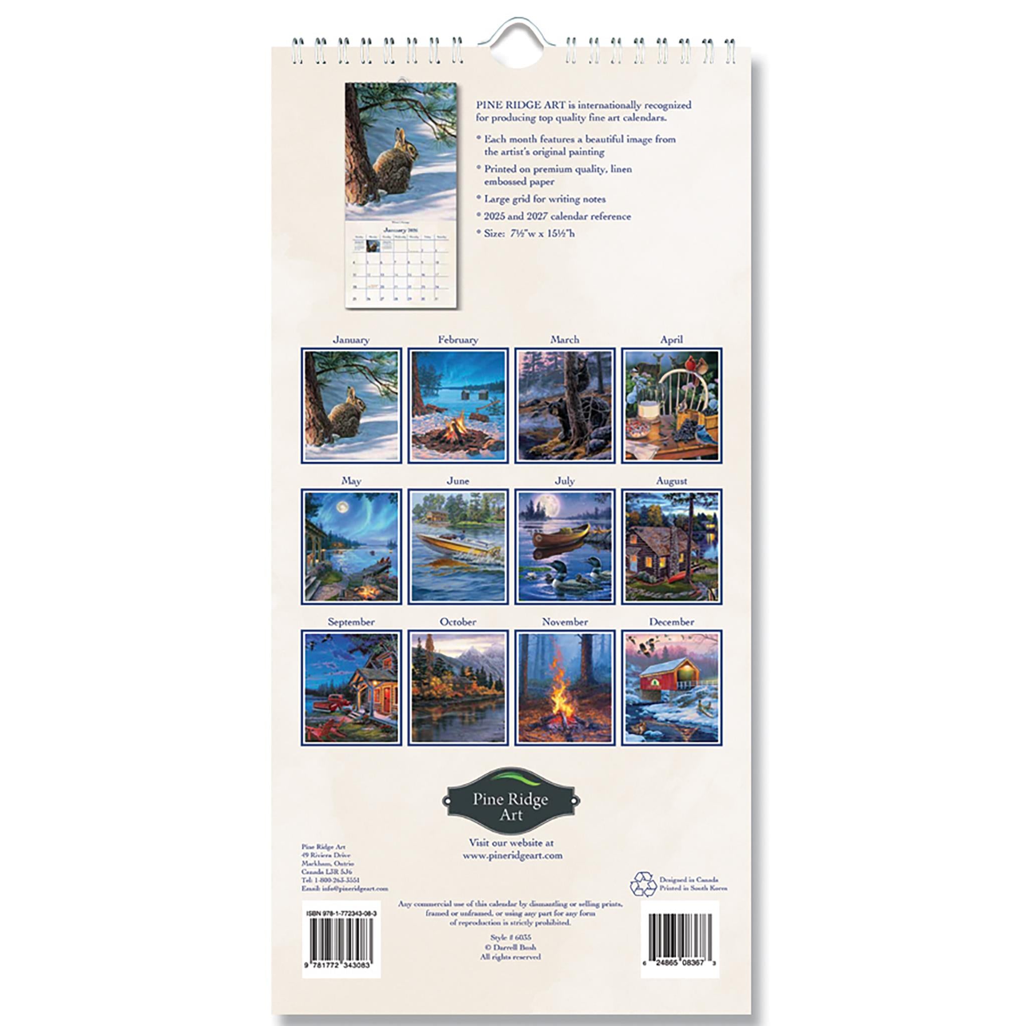 Calendrier Great Outdoors 2026 (format slim) - Disponible uniquement en ligne
