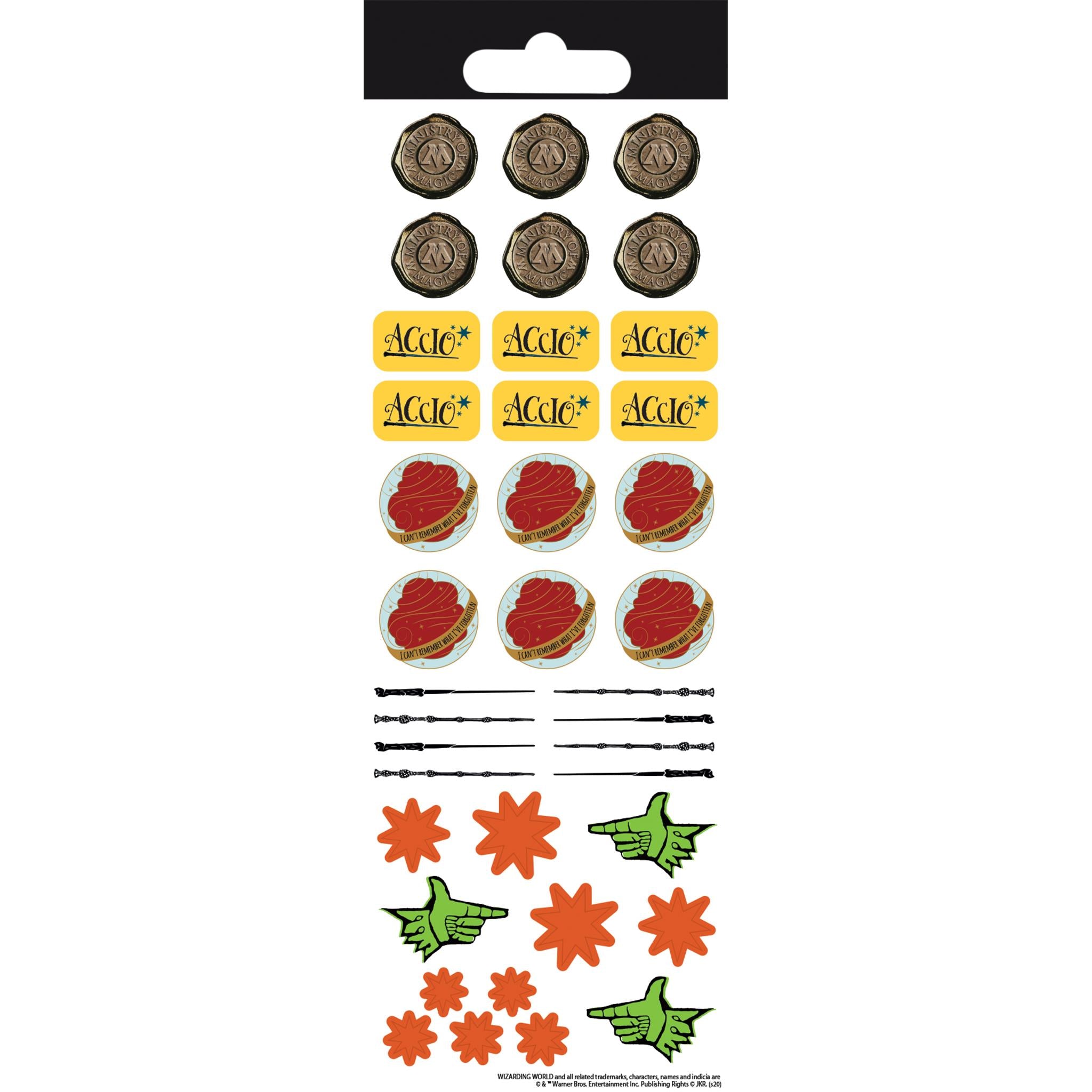 Autocollants de rappel pour calendrier Harry Potter