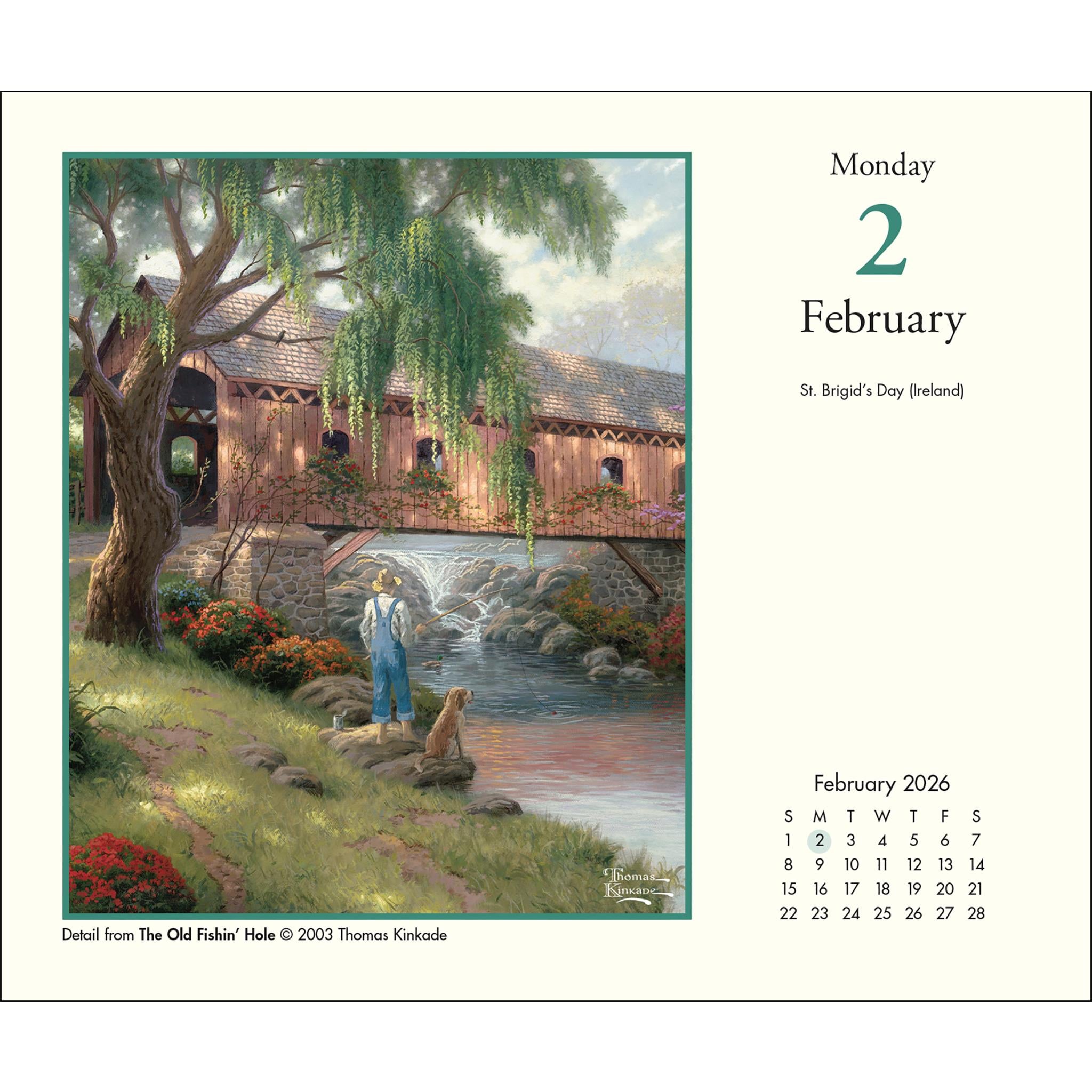 Thomas Kinkade Studios 2026 Box Calendar