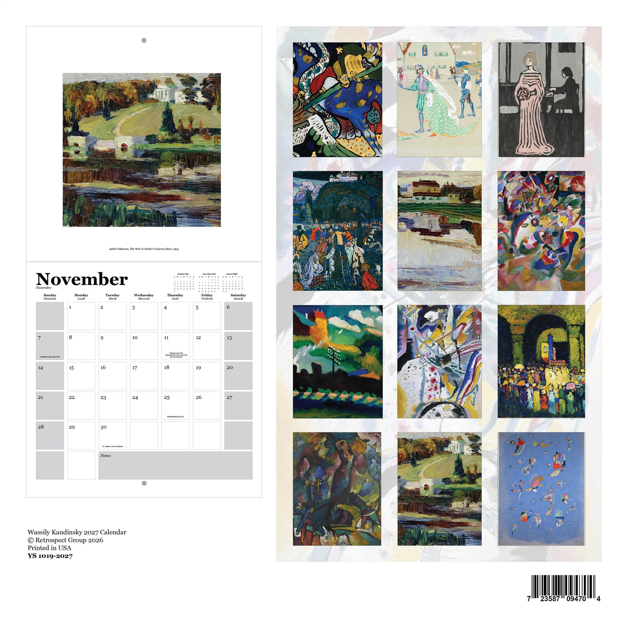 Kandinsky 2027 Wall Calendar - Online Only