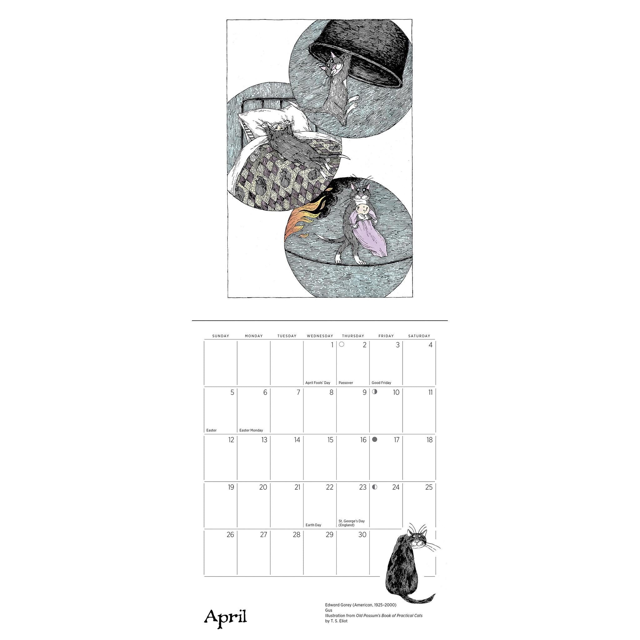 Edward Gorey 2026 Mini Calendar - Online Only