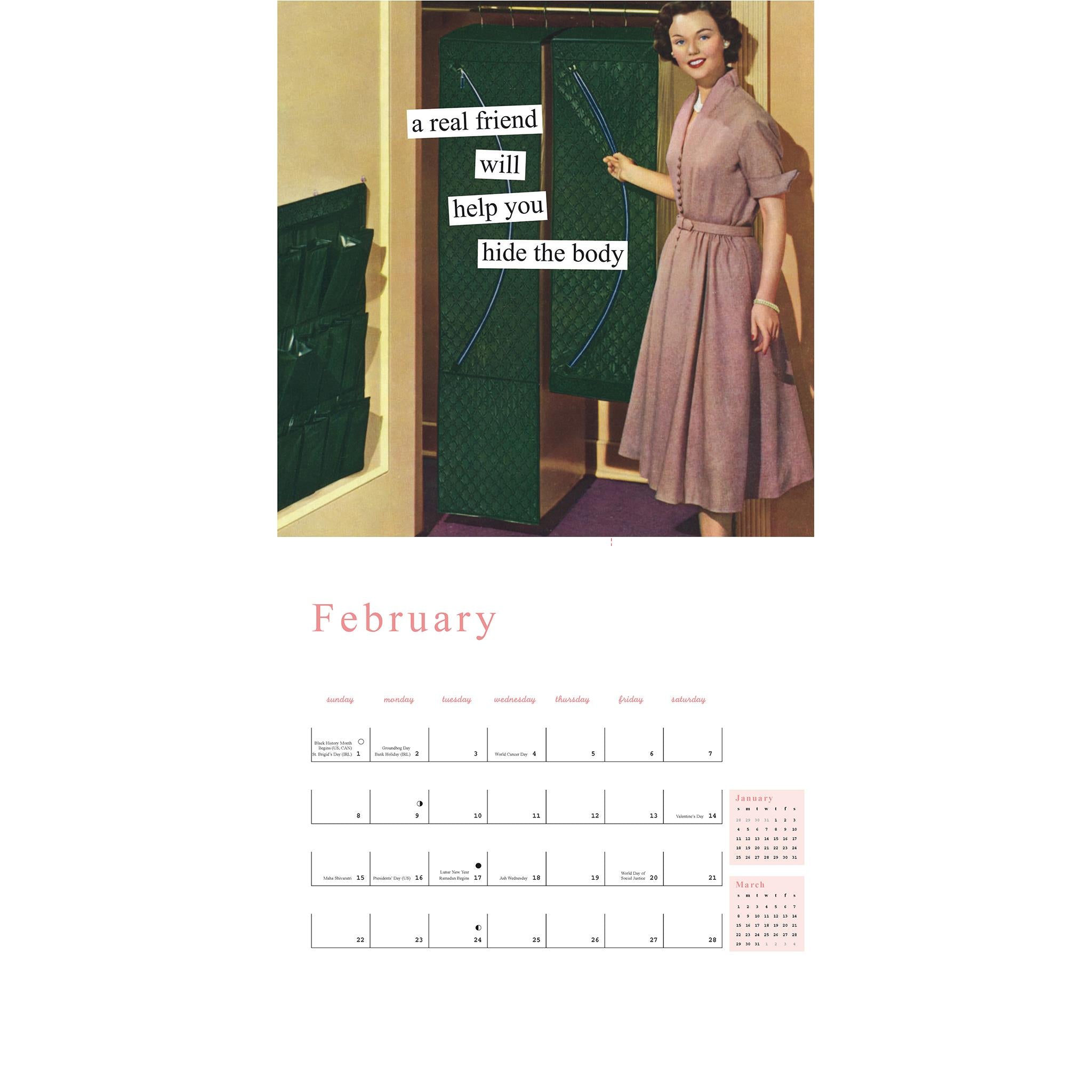 Calendrier mural Anne Taintor 2026
